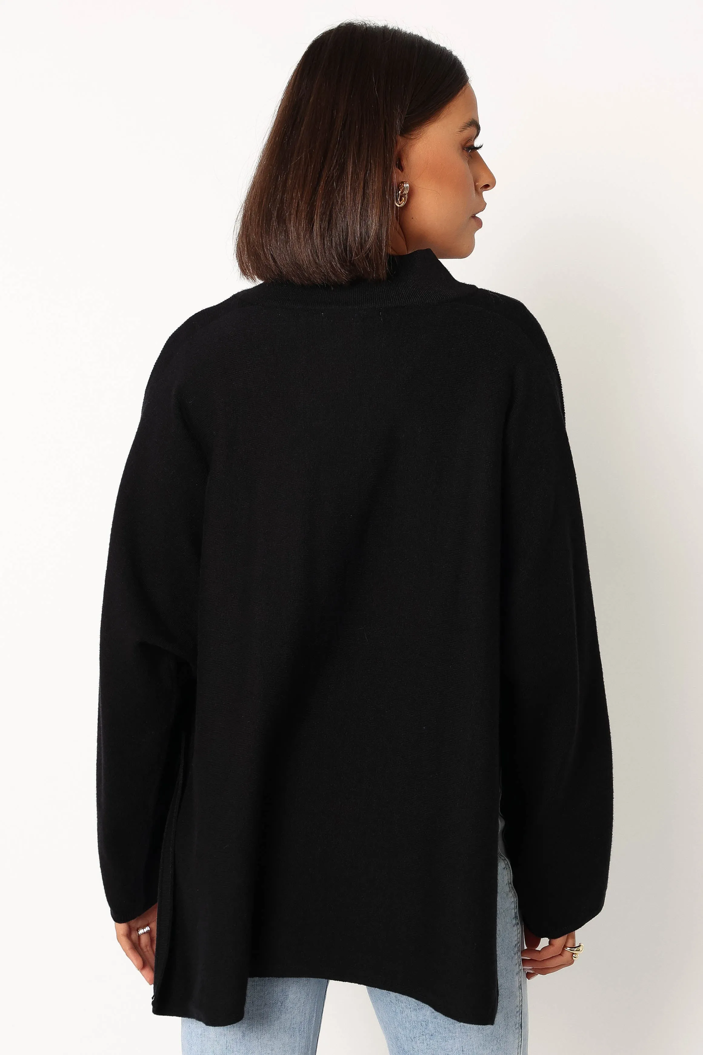 Addilynn Oversized Knit Sweater - Black sold by Petal & Pup product image thumbnail 5