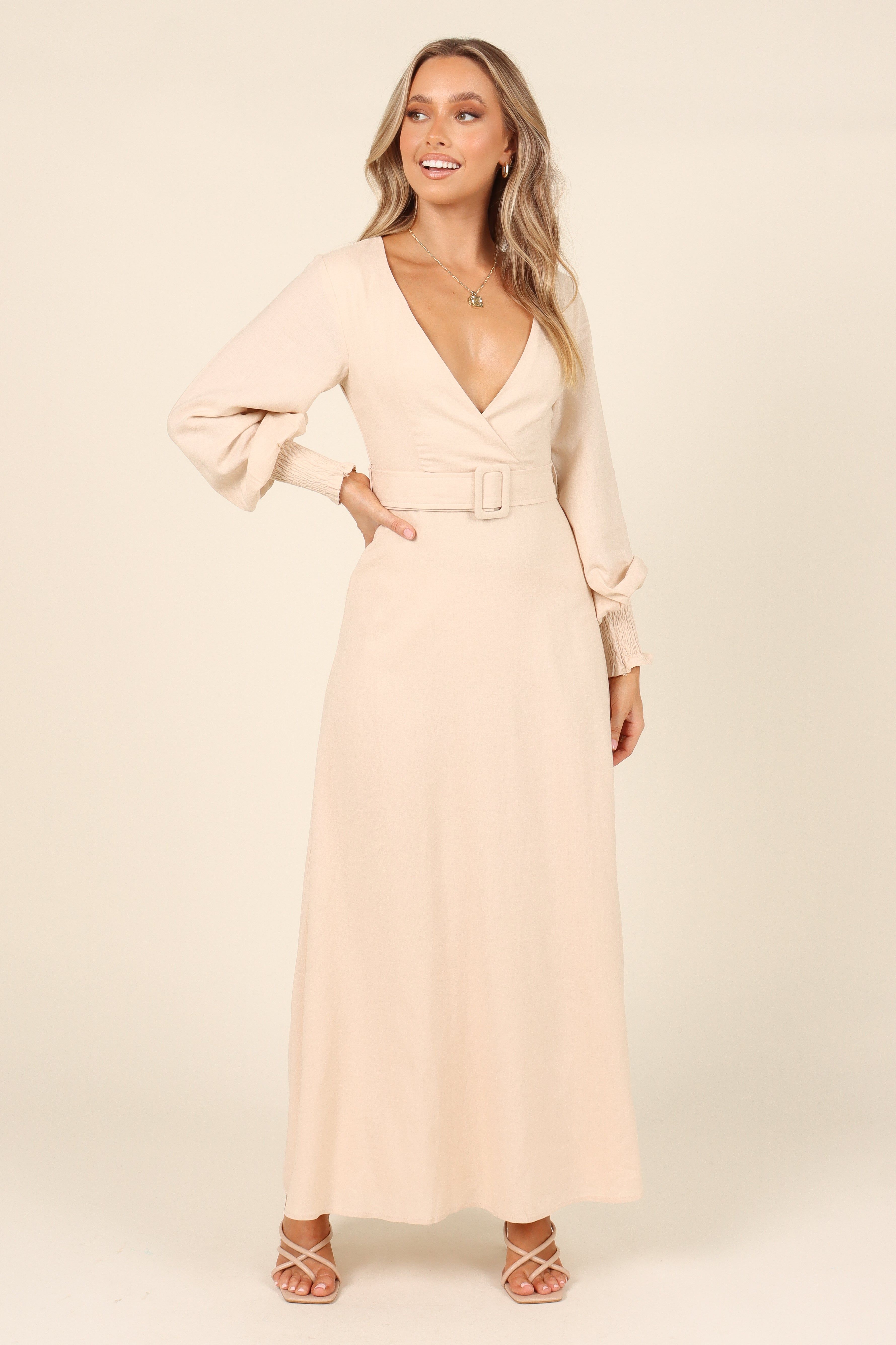 Laurent Dress - Sand sold by Petal & Pup