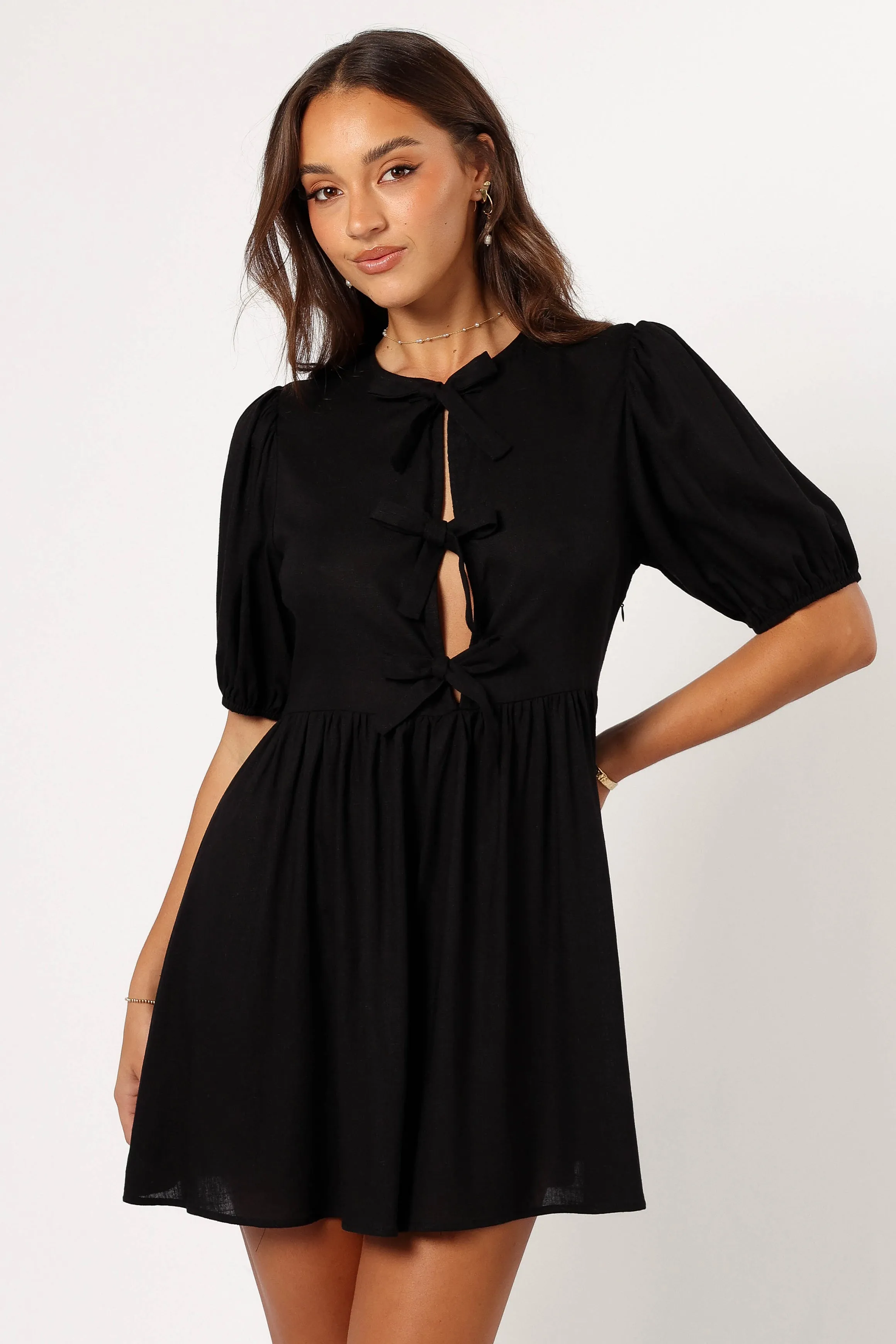 Harlyn Mini Dress - Black sold by Petal & Pup