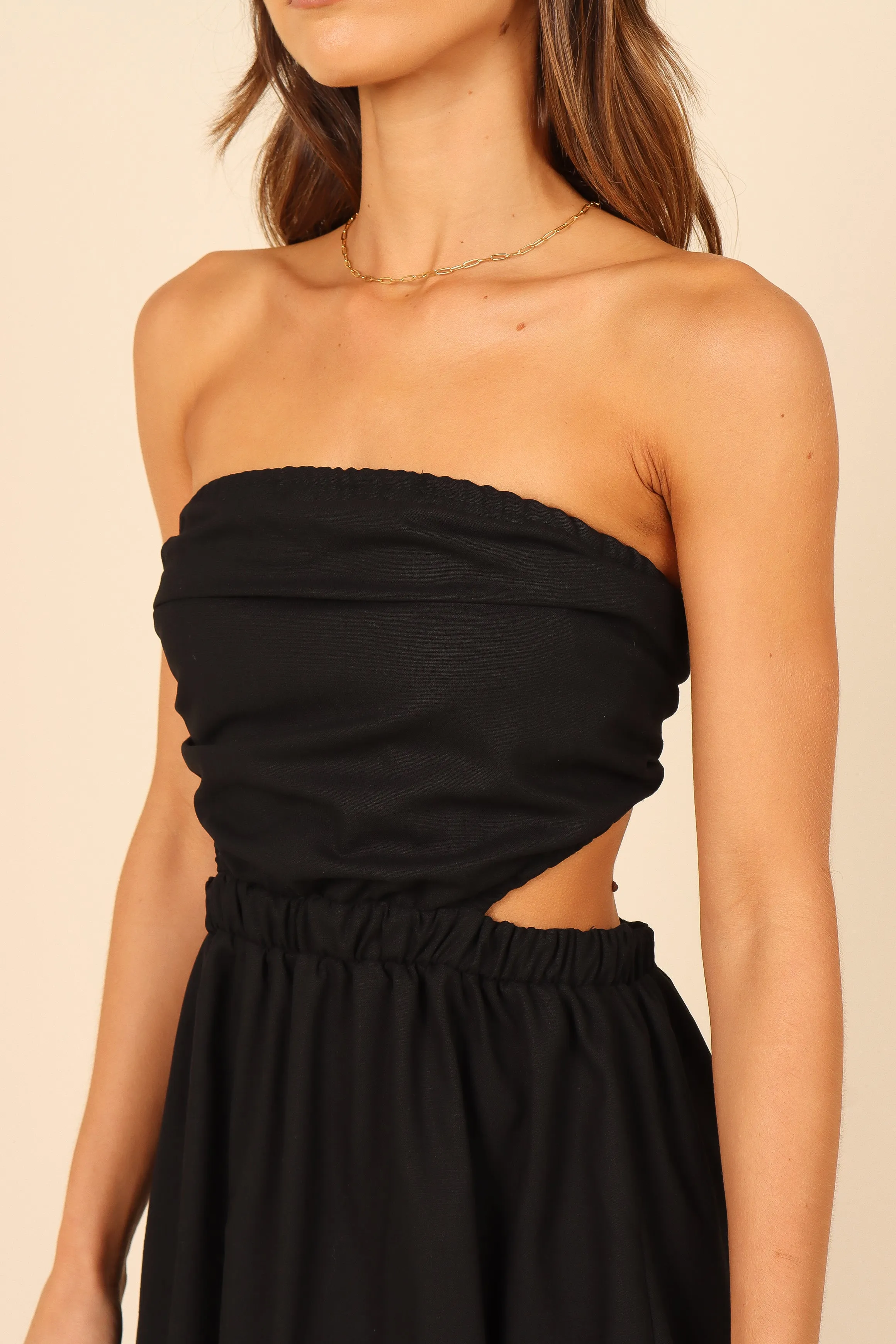 Nandita Mini Cutout Dress - Black sold by Petal & Pup product image thumbnail 2