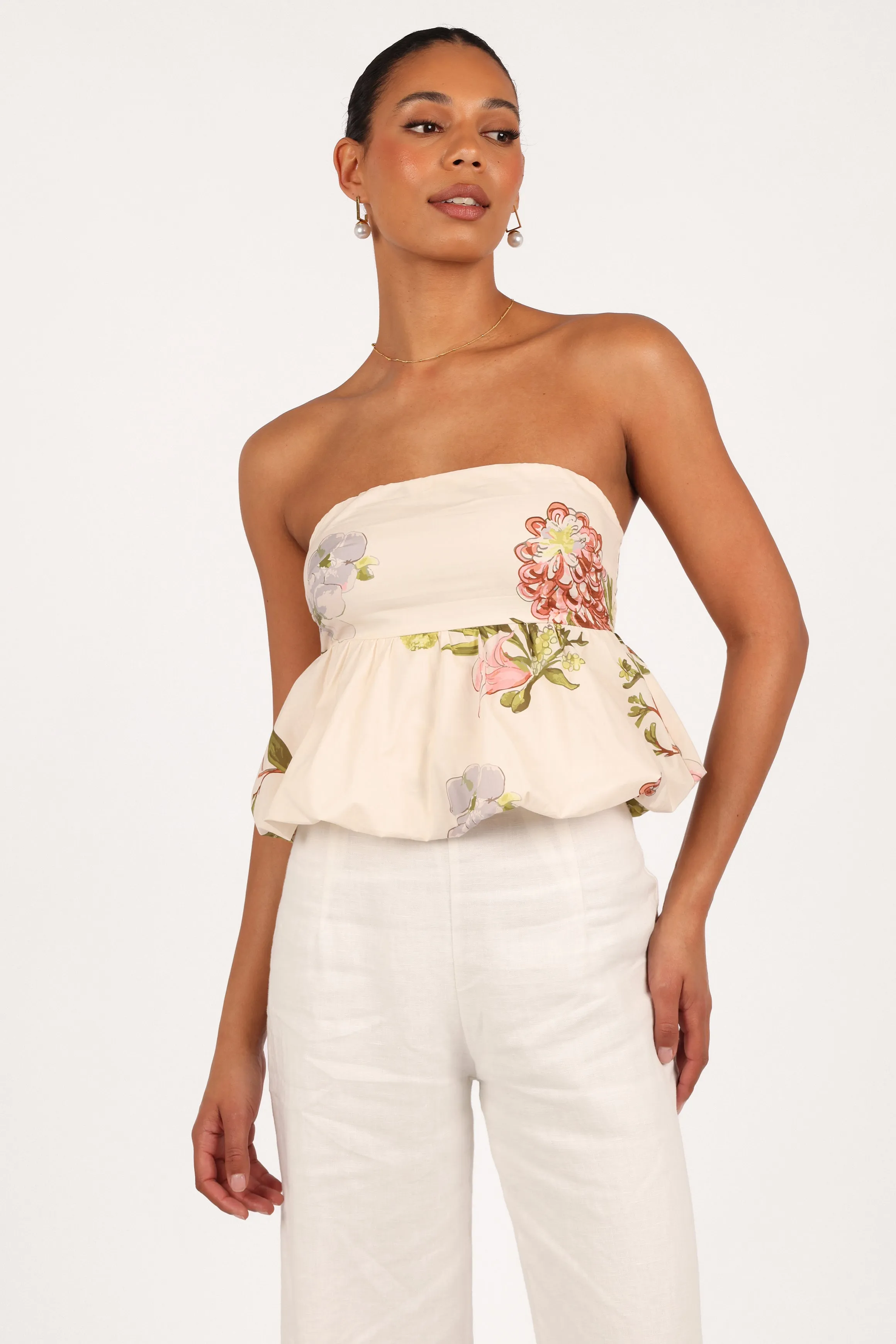 Aurelie Strapless Top - Native Flora sold by Petal & Pup product image thumbnail 4