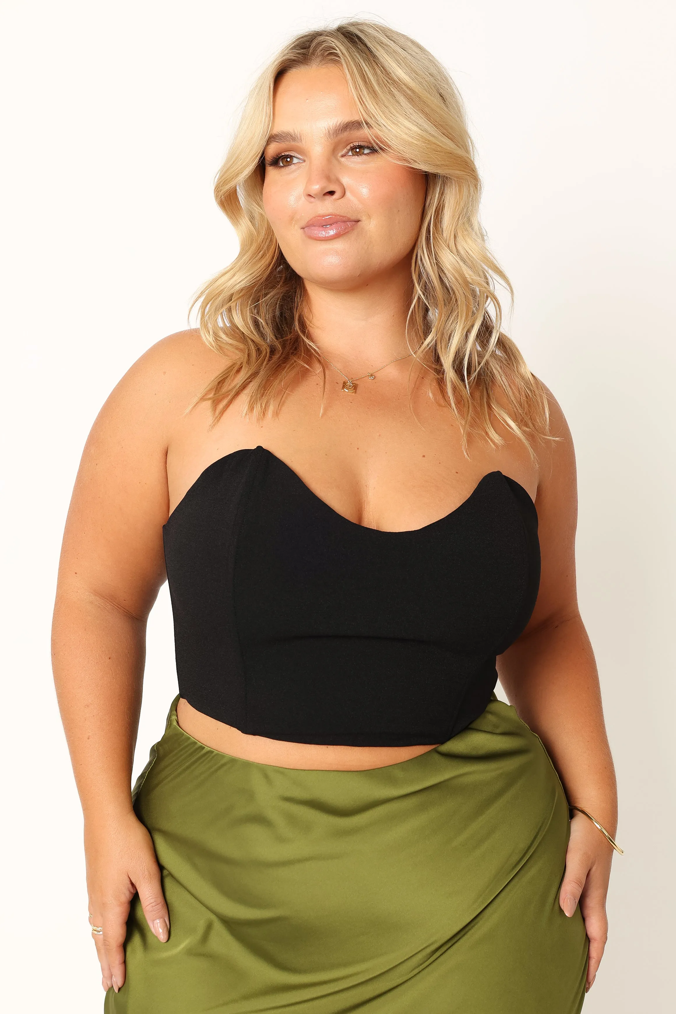 Nia Sweetheart Top - Black sold by Petal & Pup product image thumbnail 3