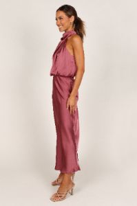 Anabelle Halter Neck Maxi Dress - Dusty Rose sold by Petal & Pup