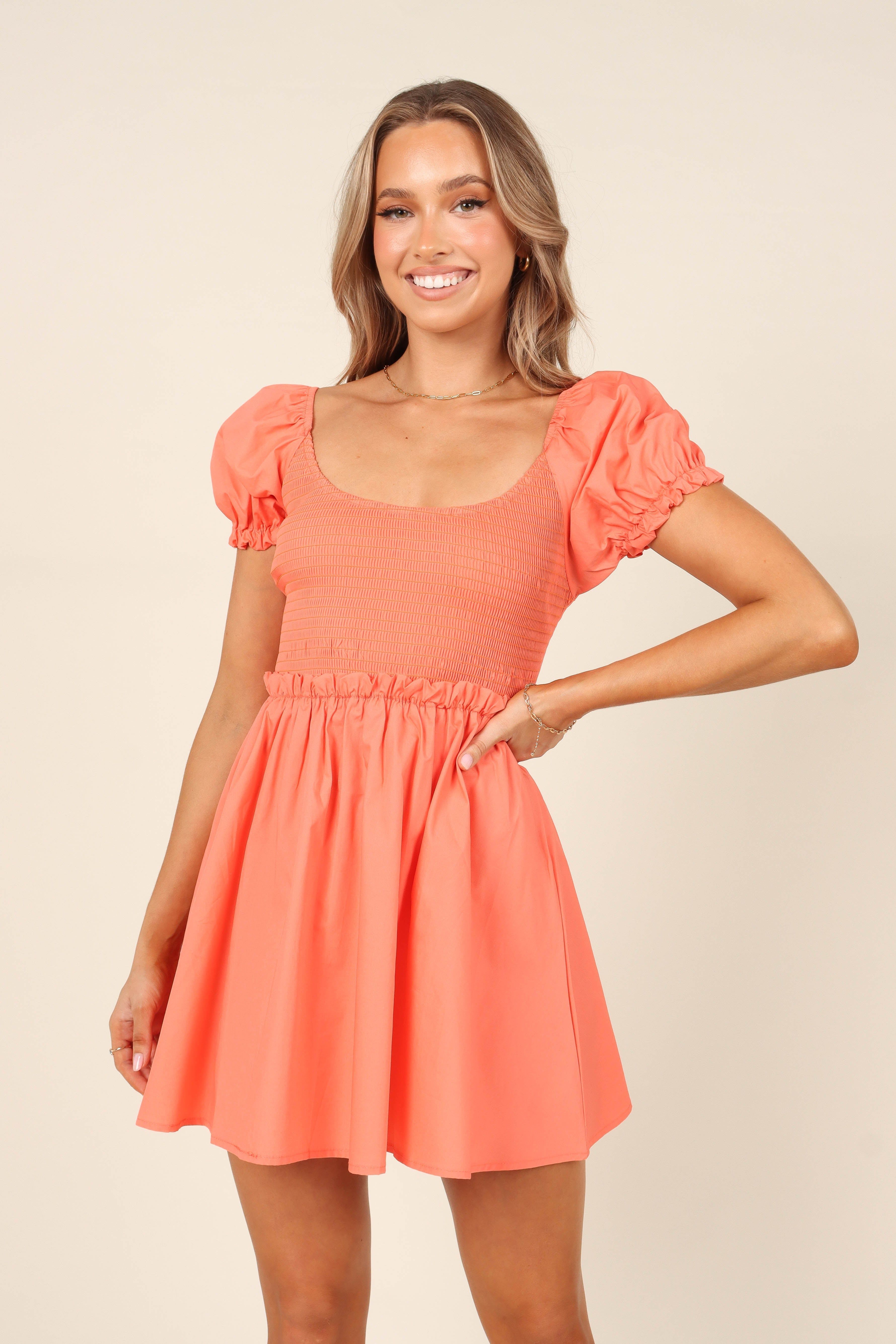 Ineda Dress - Orange sold by Petal & Pup