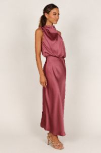 Anabelle Halter Neck Maxi Dress - Dusty Rose sold by Petal & Pup