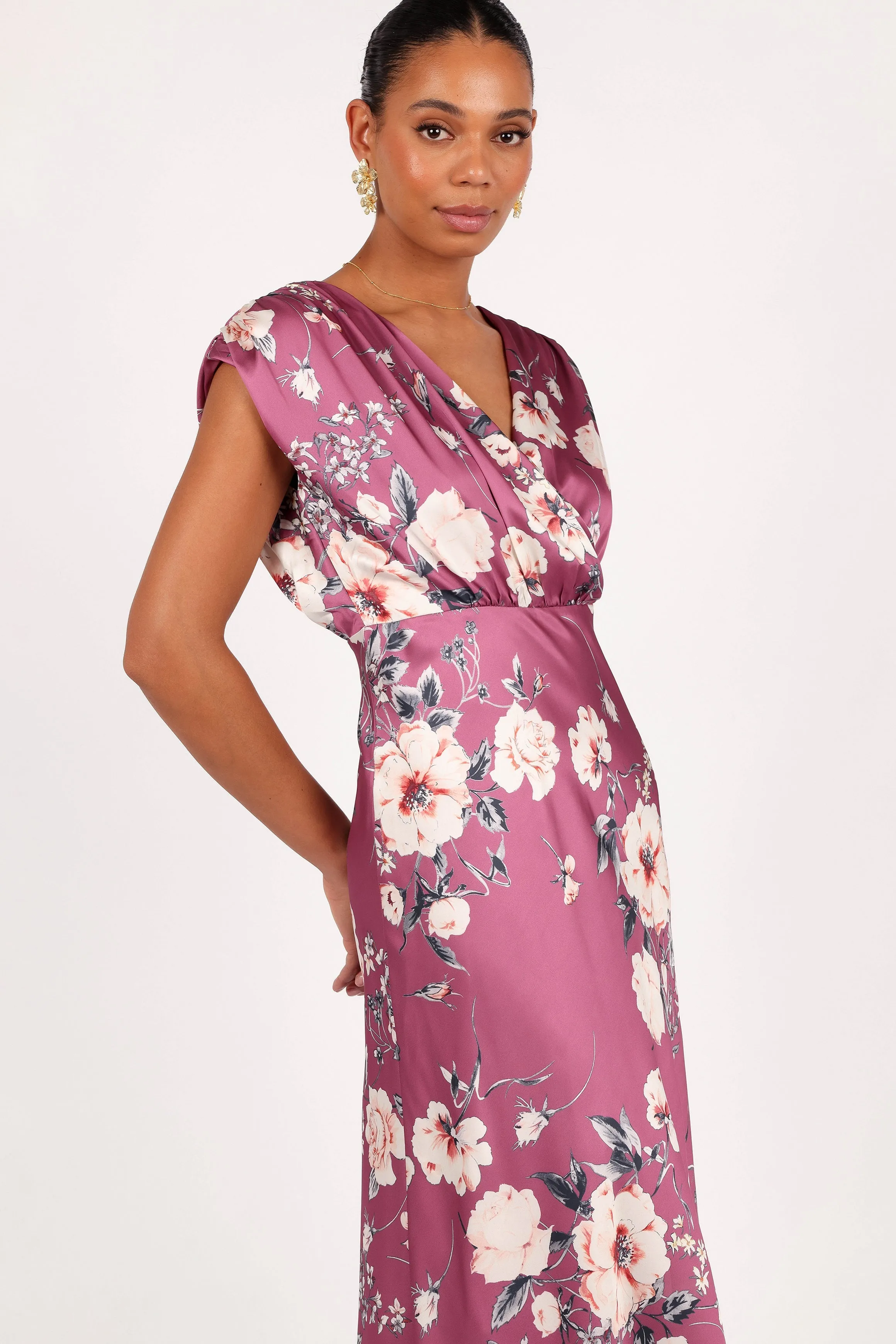 Amarlee Maxi Dress - Dark Rose Floral sold by Petal & Pup product image thumbnail 4