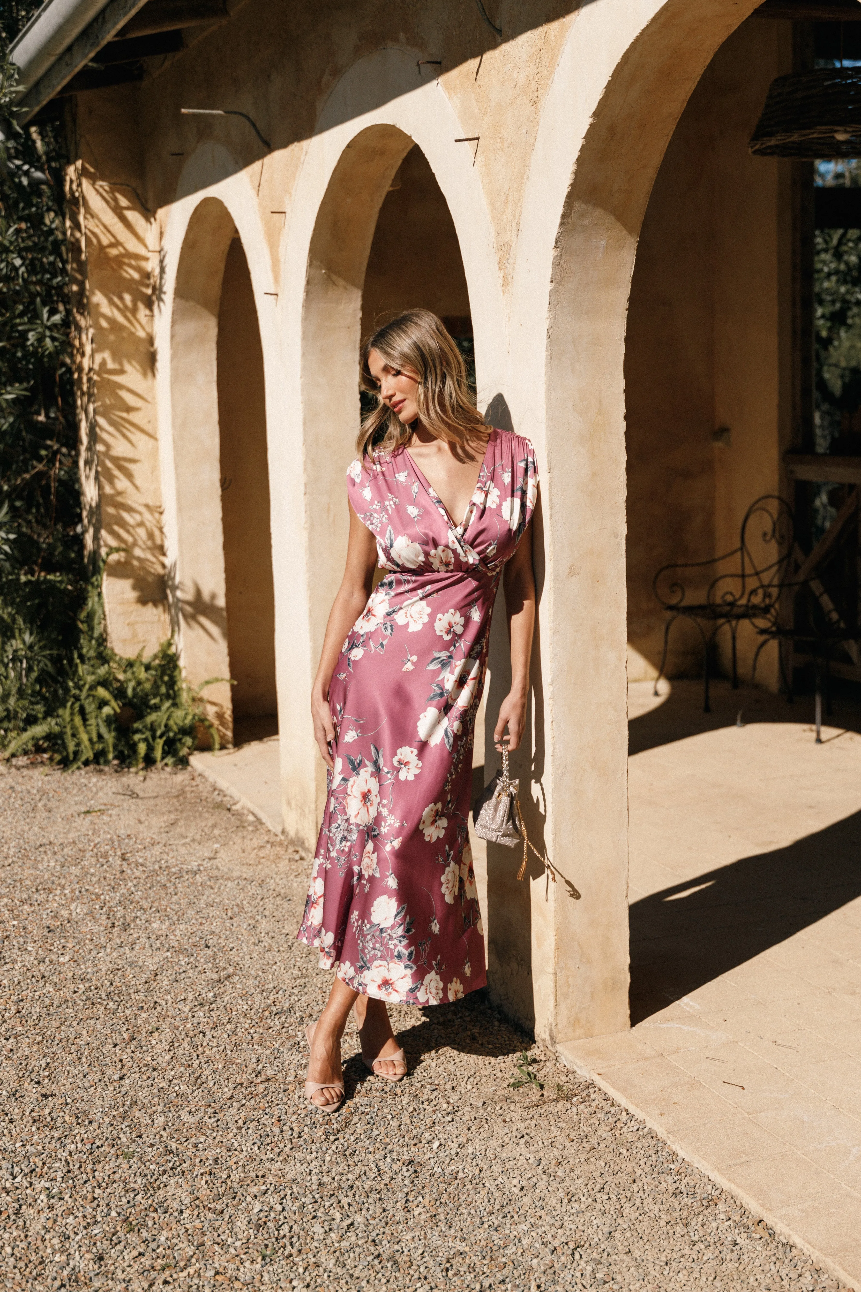 Amarlee Maxi Dress - Dark Rose Floral sold by Petal & Pup product image thumbnail 2