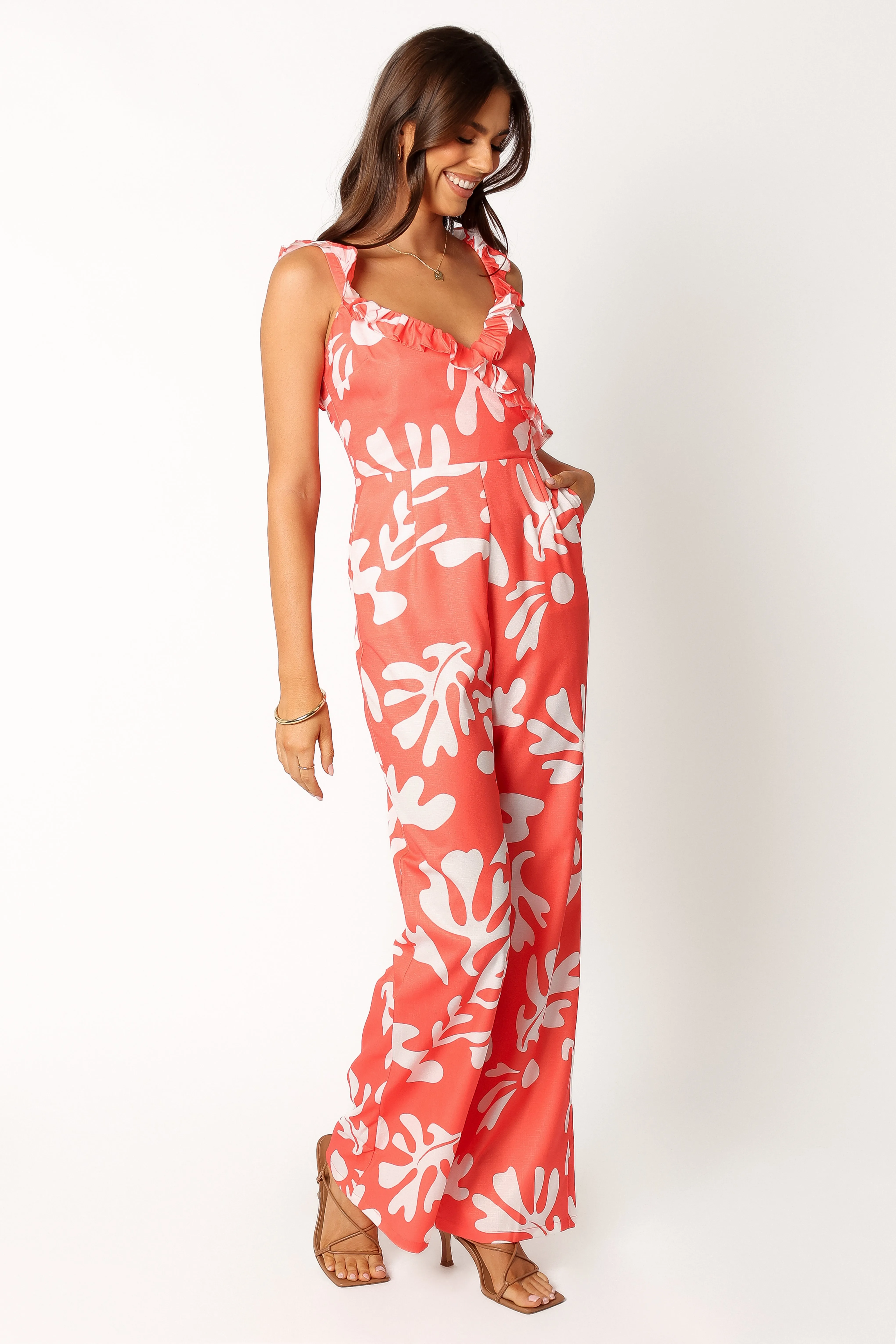Payton Jumpsuit - Melon White sold by Petal & Pup product image thumbnail 5