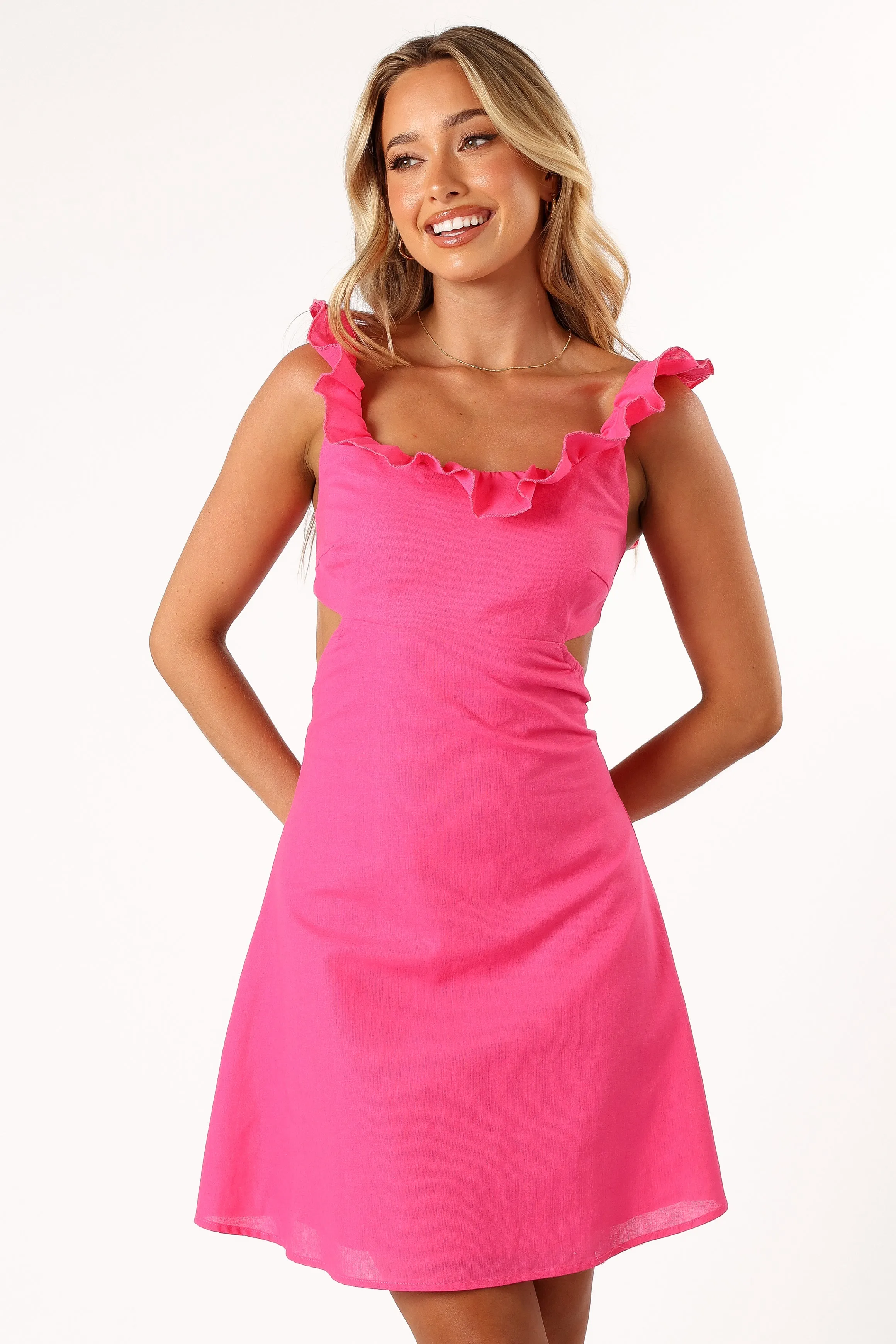 Libbie Mini Dress - Hot Pink sold by Petal & Pup product image thumbnail 3