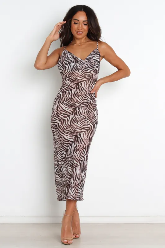 Instinct Dress - Tiger Print sold by Petal & Pup