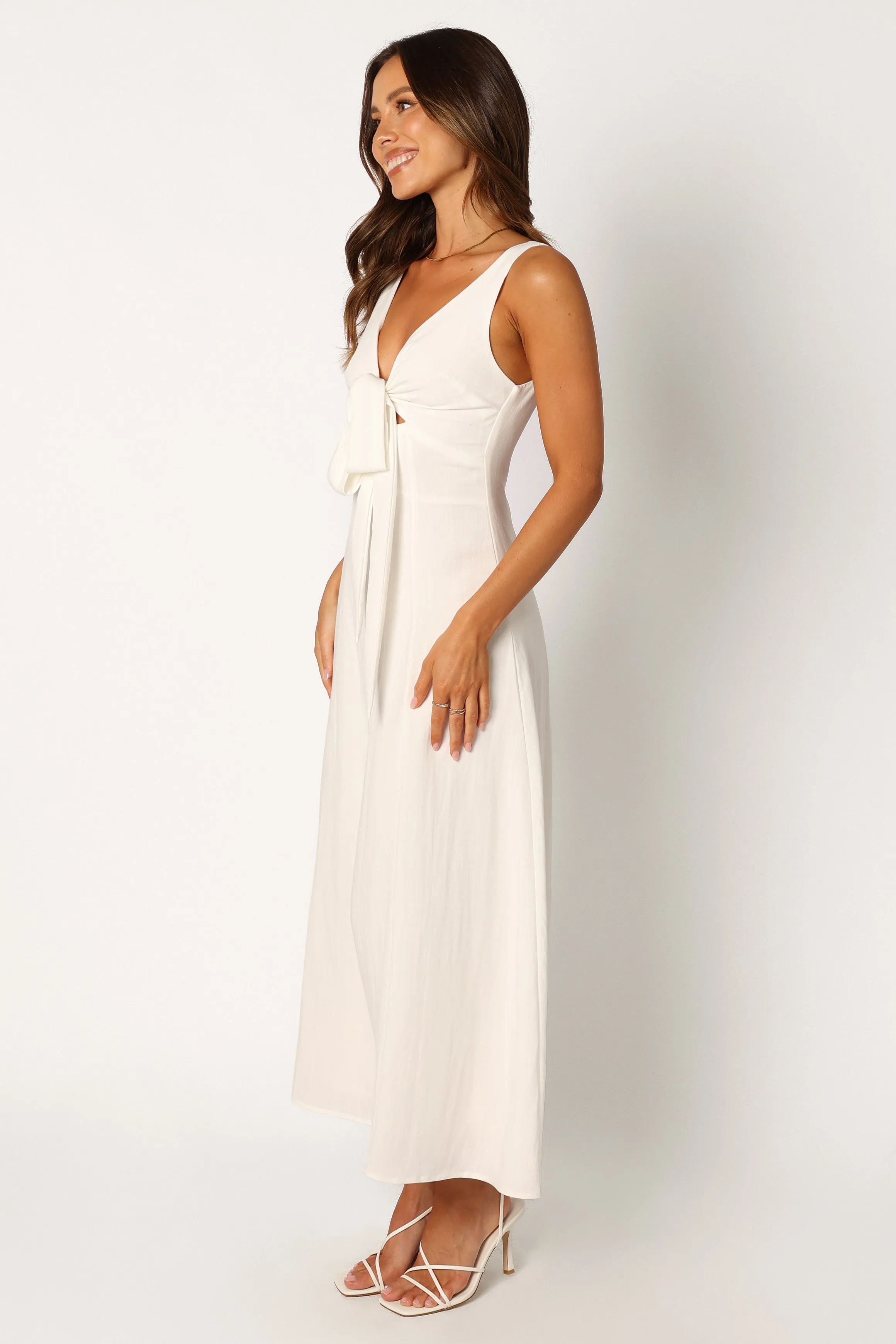 Archer Midi Dress - White sold by Petal & Pup product image thumbnail 4
