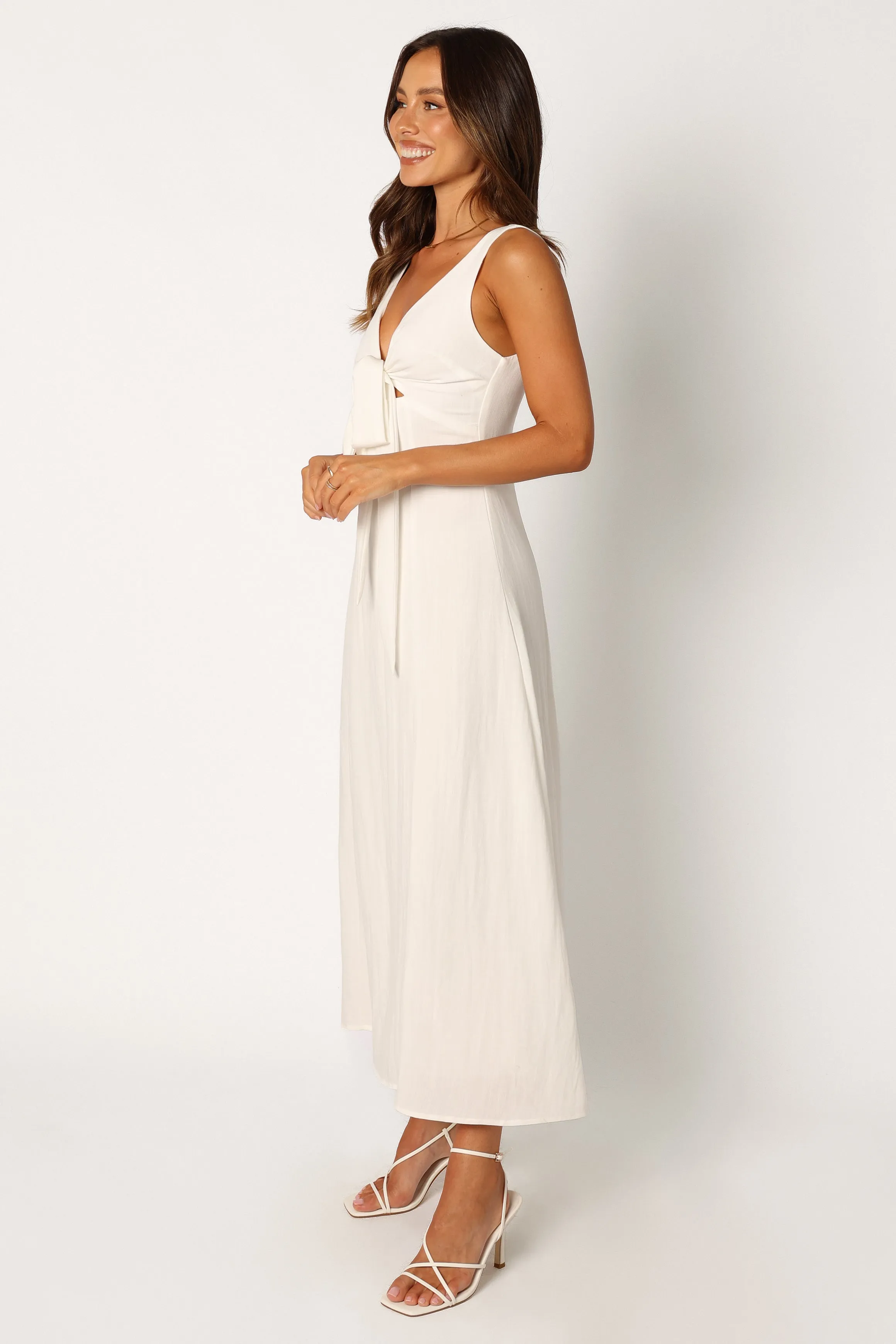 Archer Midi Dress - White sold by Petal & Pup product image thumbnail 5