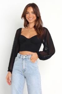 Adele Top - Black sold by Petal & Pup