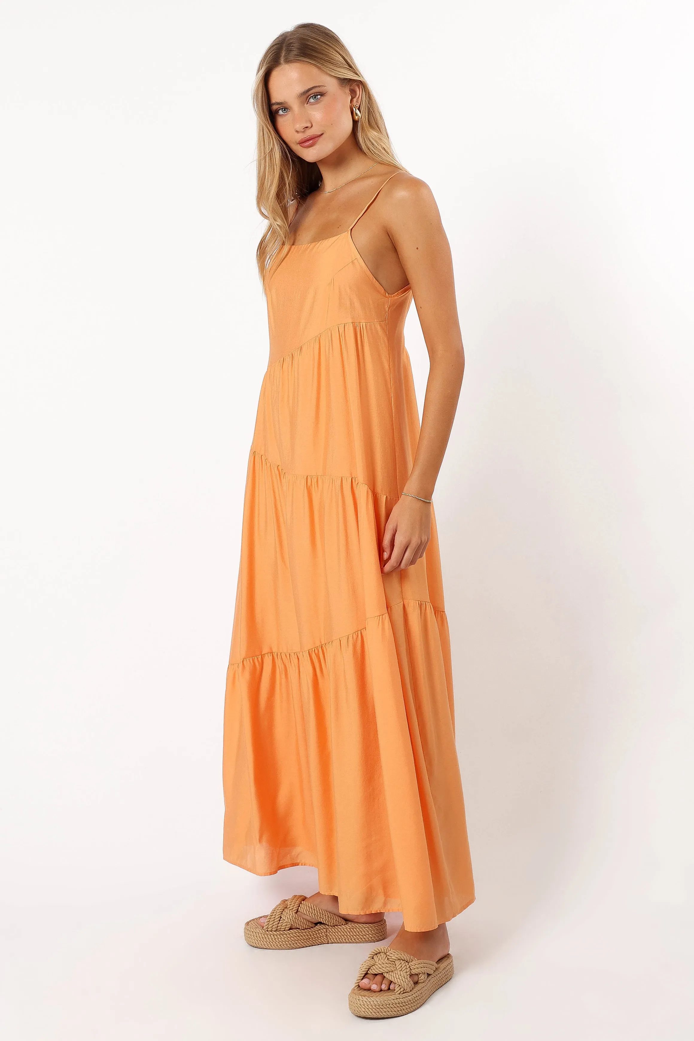 Bennie Midi Dress - Orange sold by Petal & Pup product image thumbnail 5