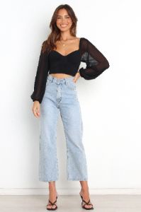 Adele Top - Black sold by Petal & Pup