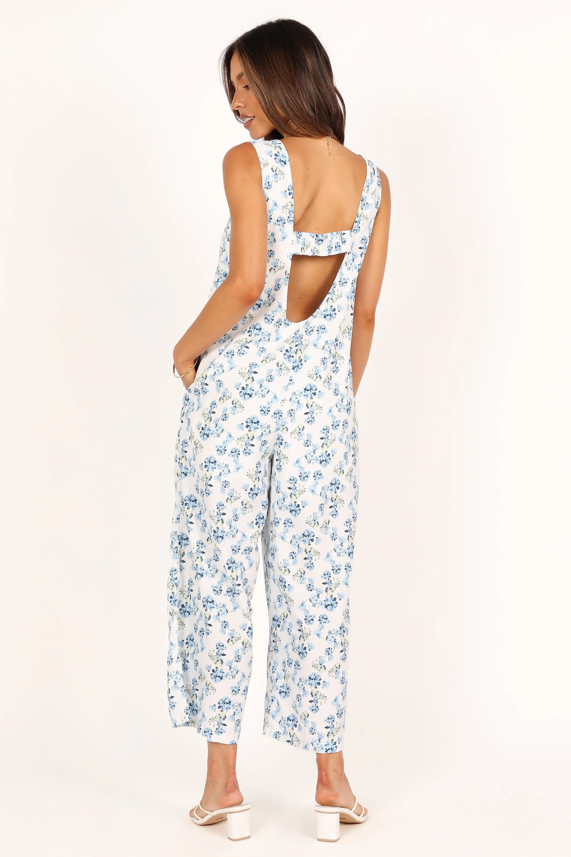 Surreal Jumpsuit - White Floral sold by Petal & Pup product image thumbnail 2