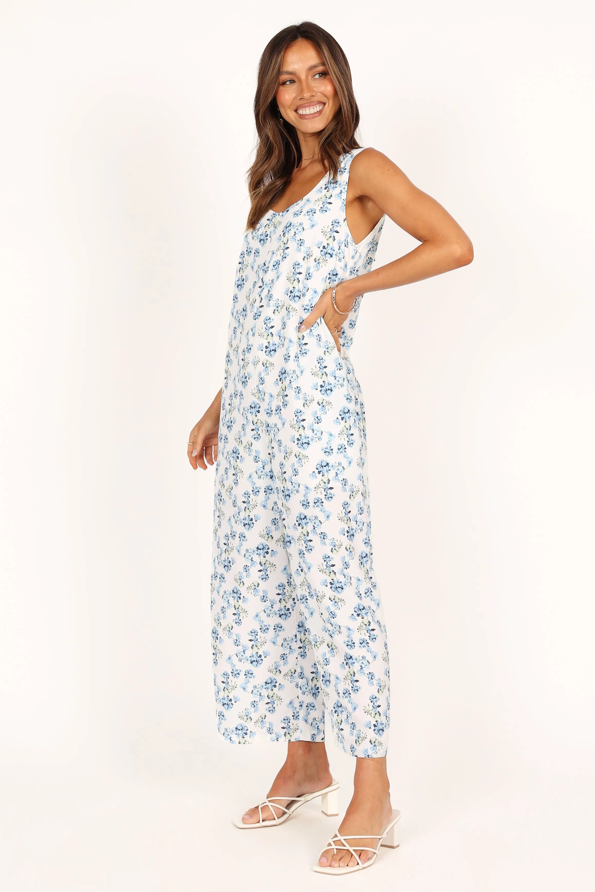 Surreal Jumpsuit - White Floral sold by Petal & Pup product image thumbnail 5