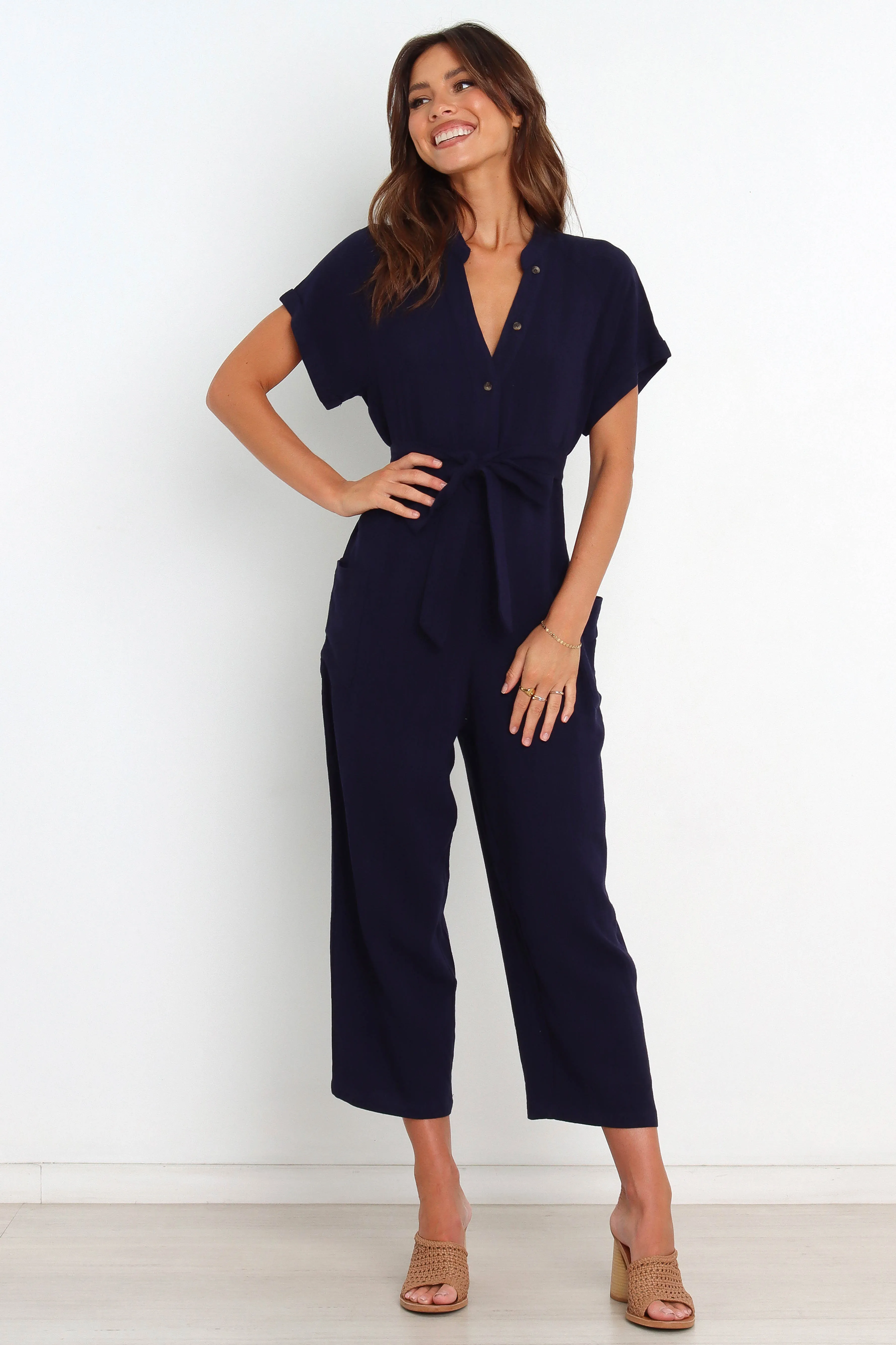 Maverick Jumpsuit - Navy sold by Petal & Pup product image thumbnail 2