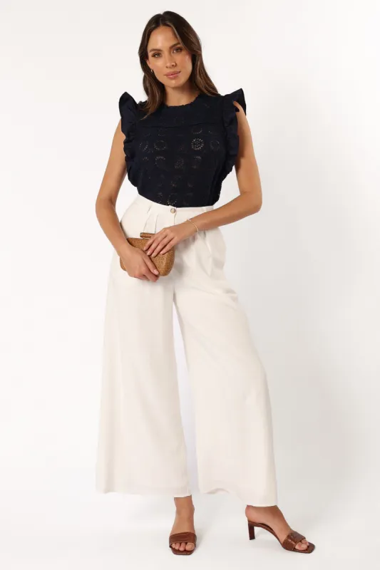 Fiona Knit Top - Navy sold by Petal & Pup