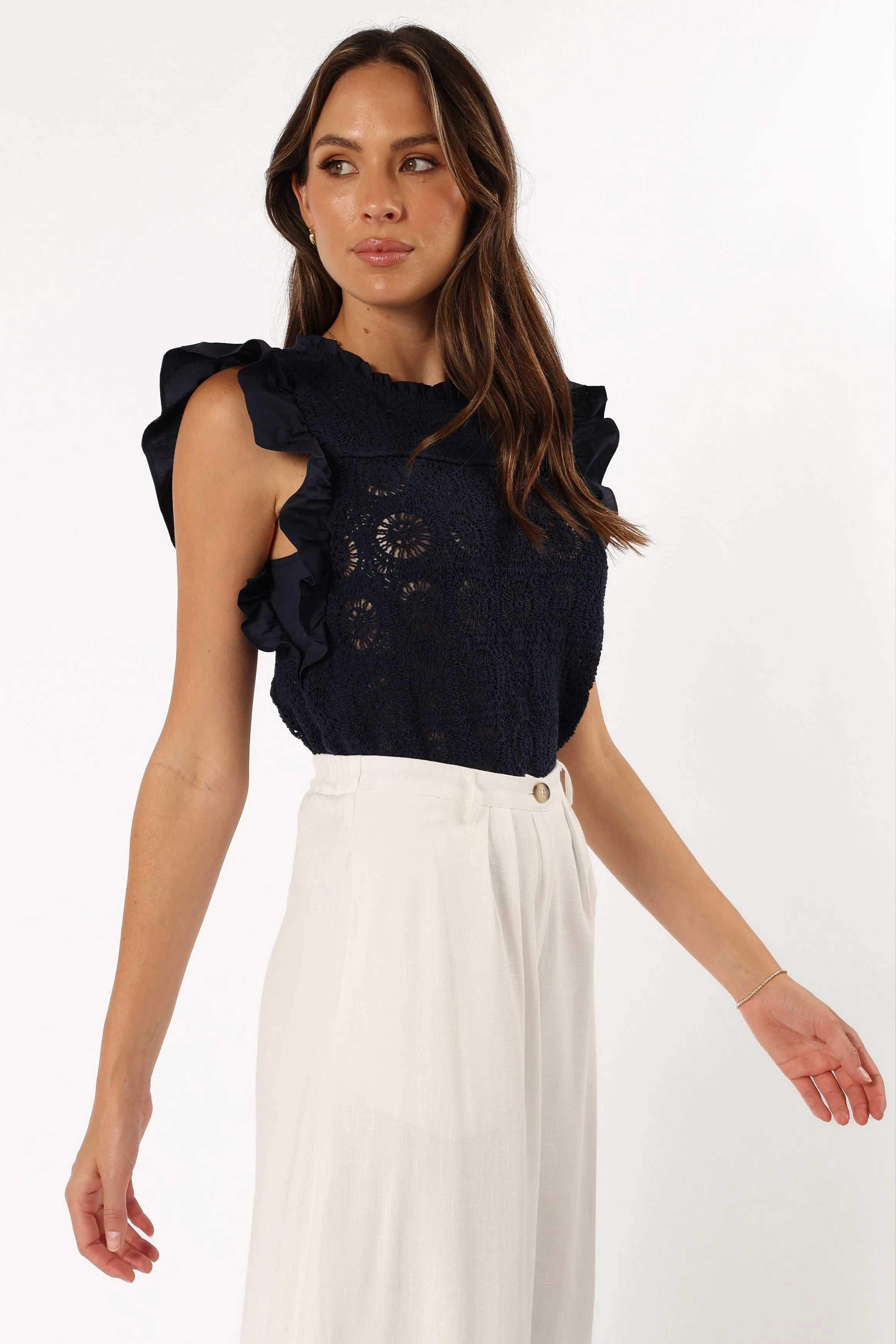 Fiona Knit Top - Navy sold by Petal & Pup product image thumbnail 5