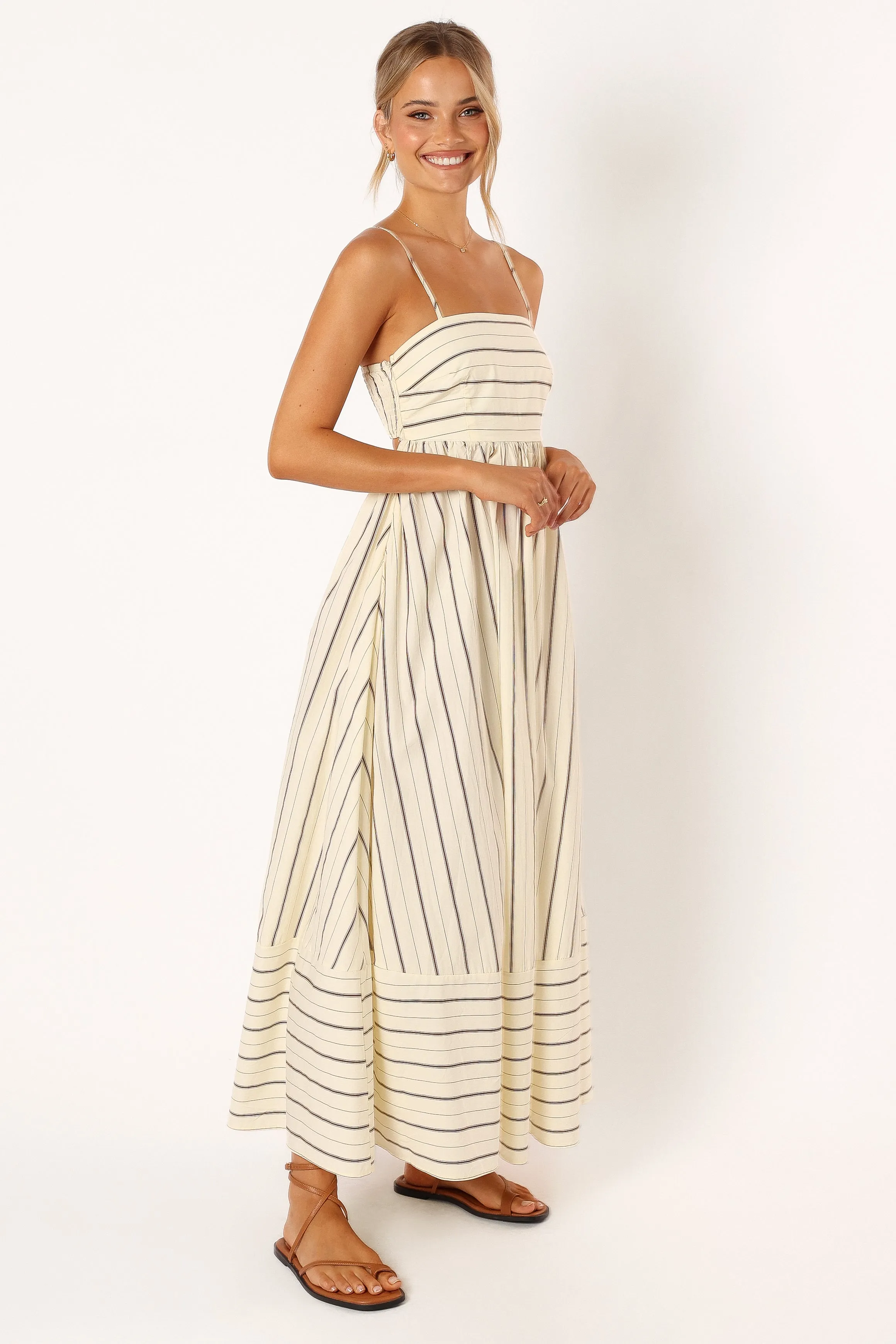 Pixie Maxi Dress - Beige Tan sold by Petal & Pup product image thumbnail 4