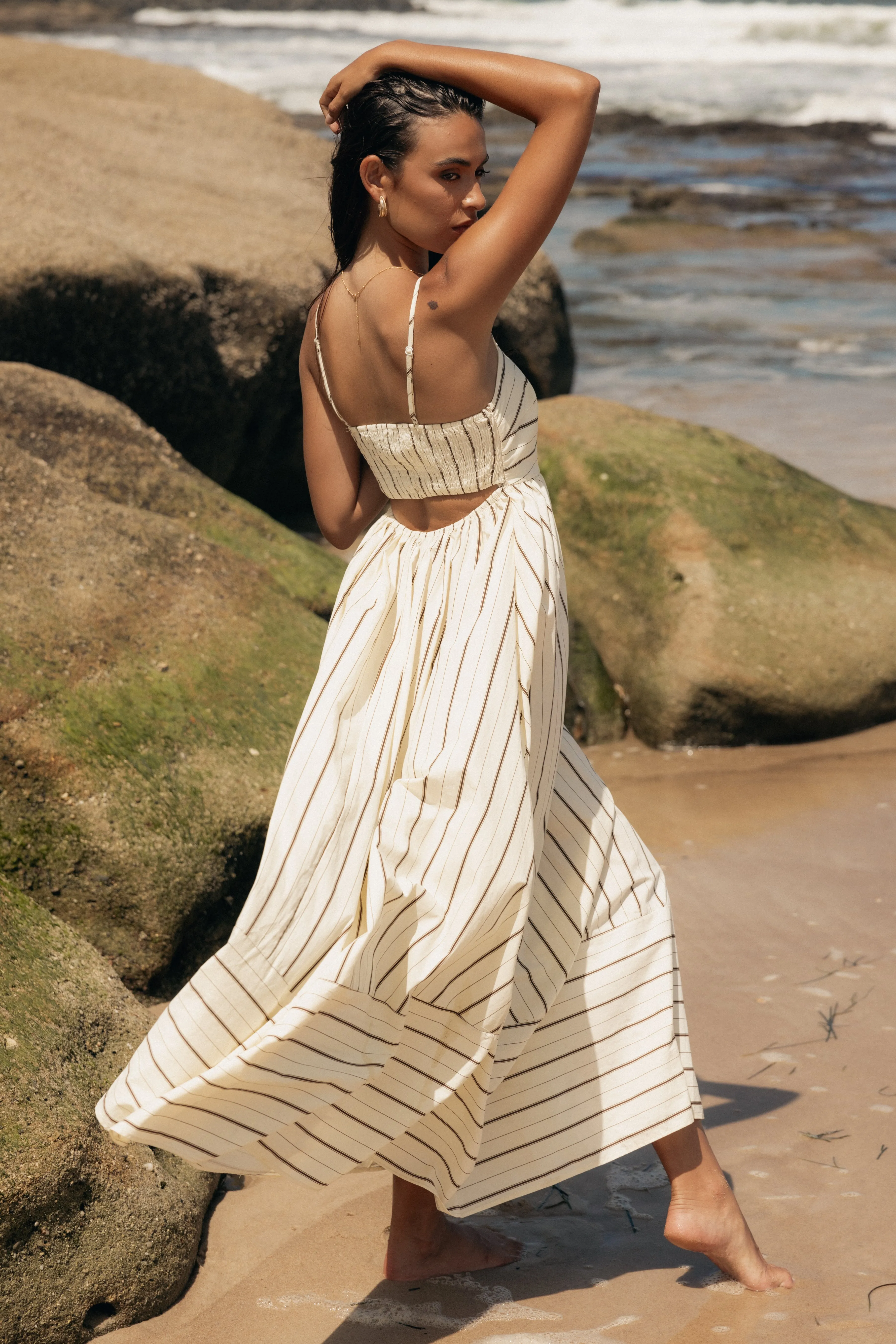 Pixie Maxi Dress - Beige Tan sold by Petal & Pup product image thumbnail 2
