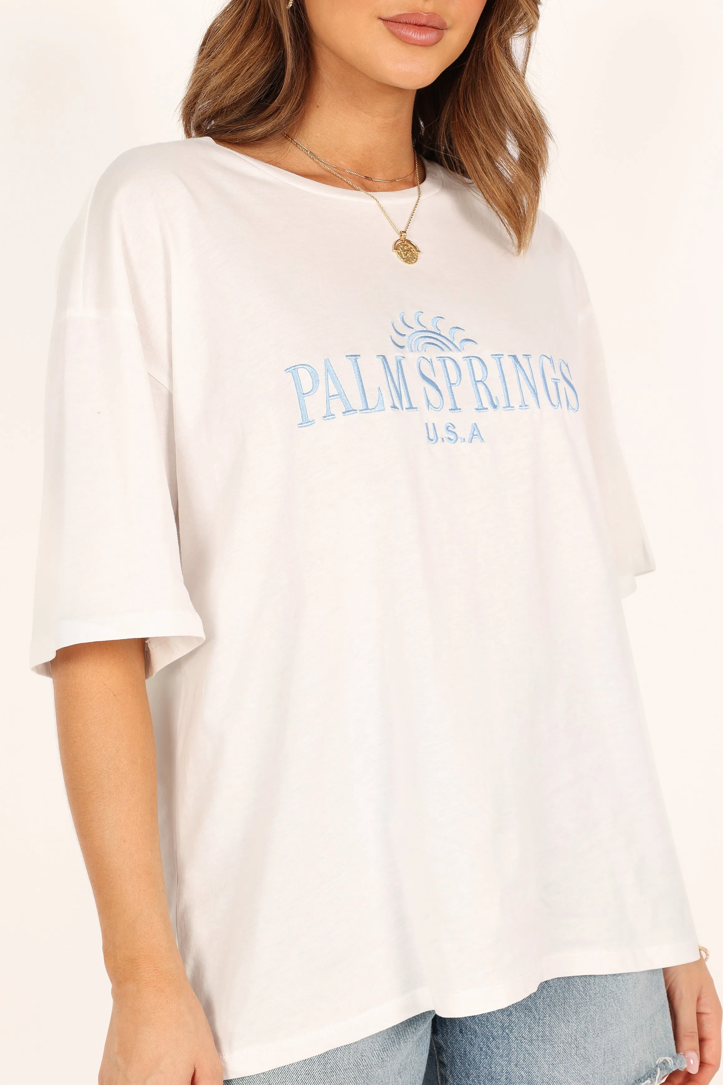 Palm Springs Tee - White sold by Petal & Pup product image thumbnail 2