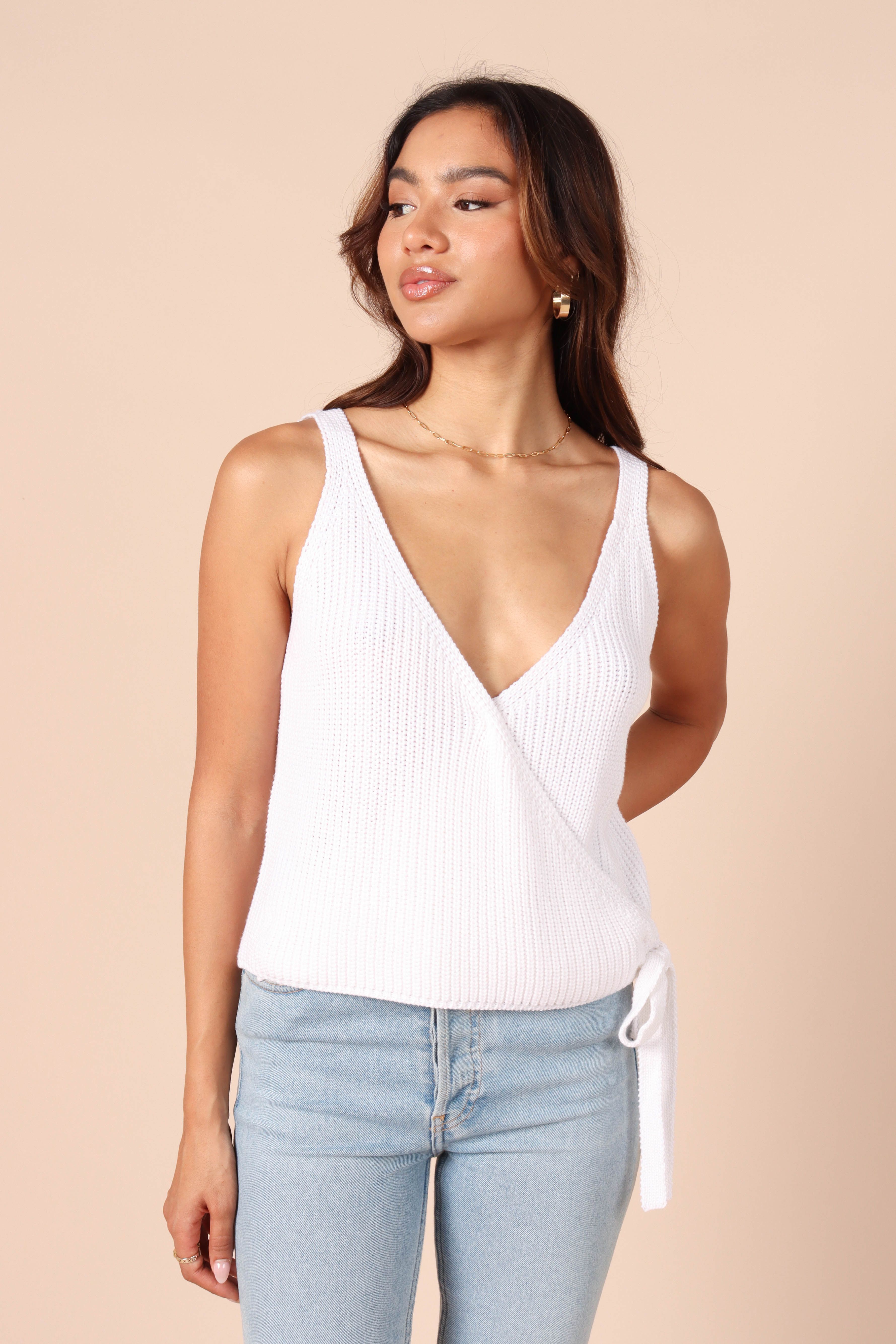 Naomi Wrap Top - White sold by Petal & Pup product image thumbnail 2