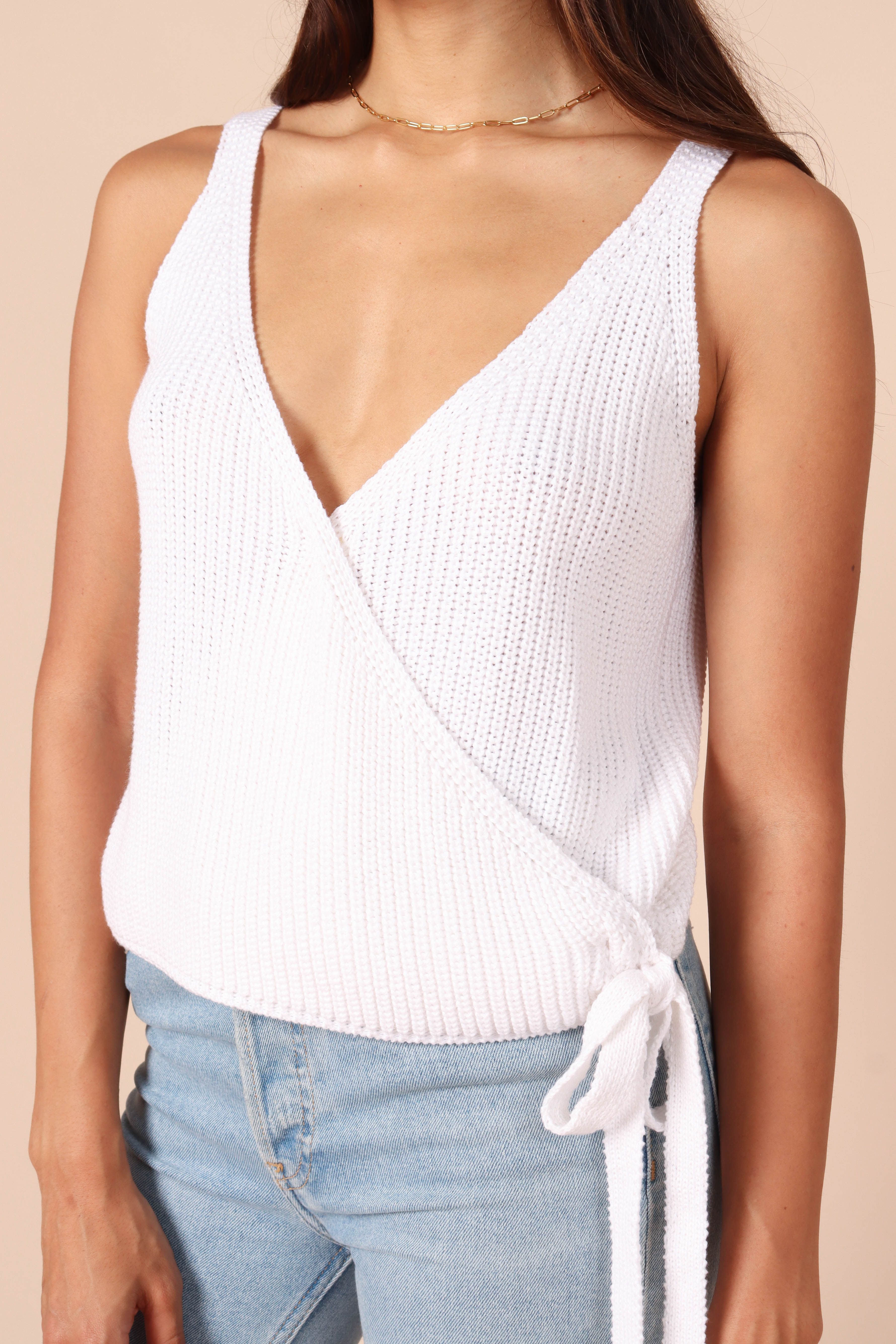 Naomi Wrap Top - White sold by Petal & Pup product image thumbnail 5