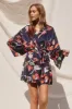 Clerice Long Sleeve Mini Dress - Navy sold by Petal & Pup