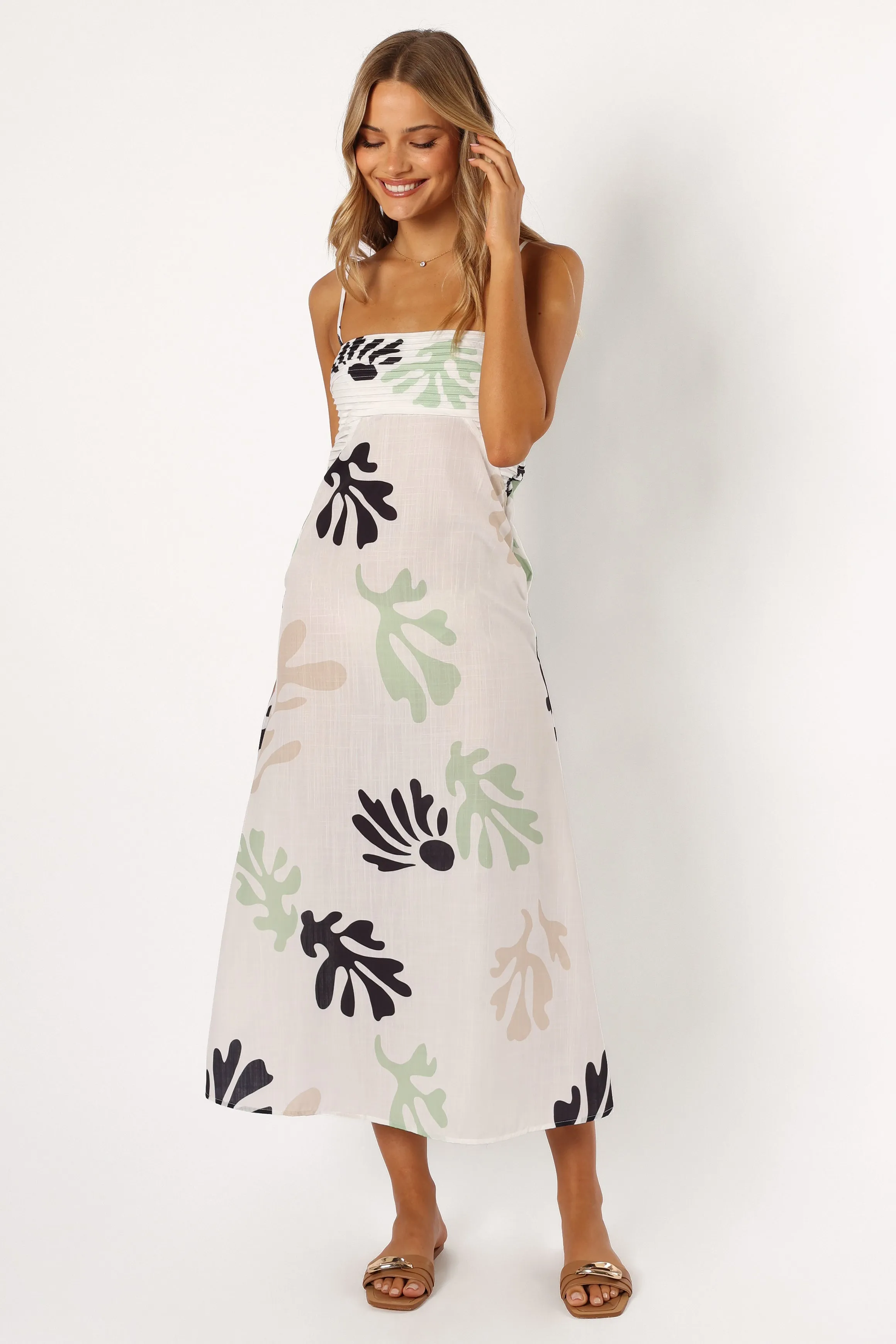 Verrone Maxi Dress - White sold by Petal & Pup
