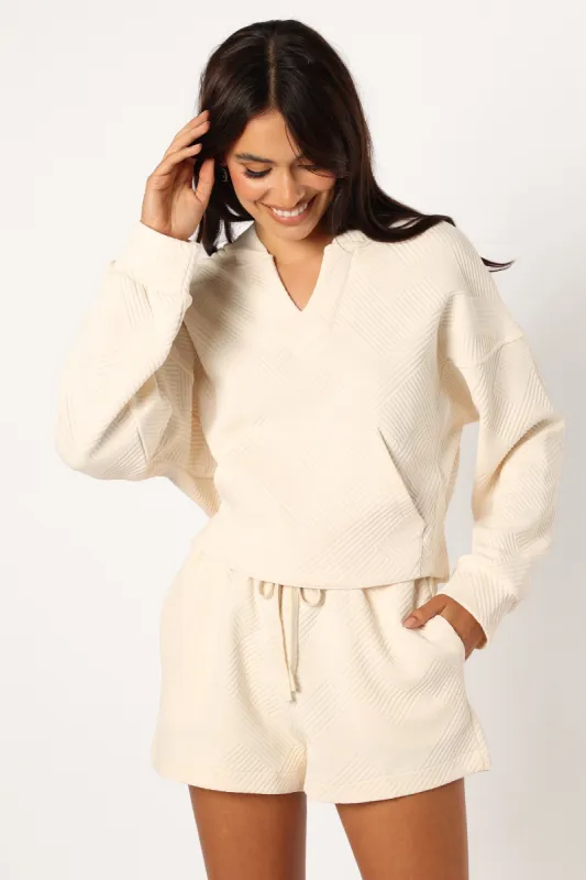 Kimberly Short Set - Cream sold by Petal & Pup