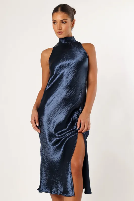 Macy Midi Dress - Blue sold by Petal & Pup