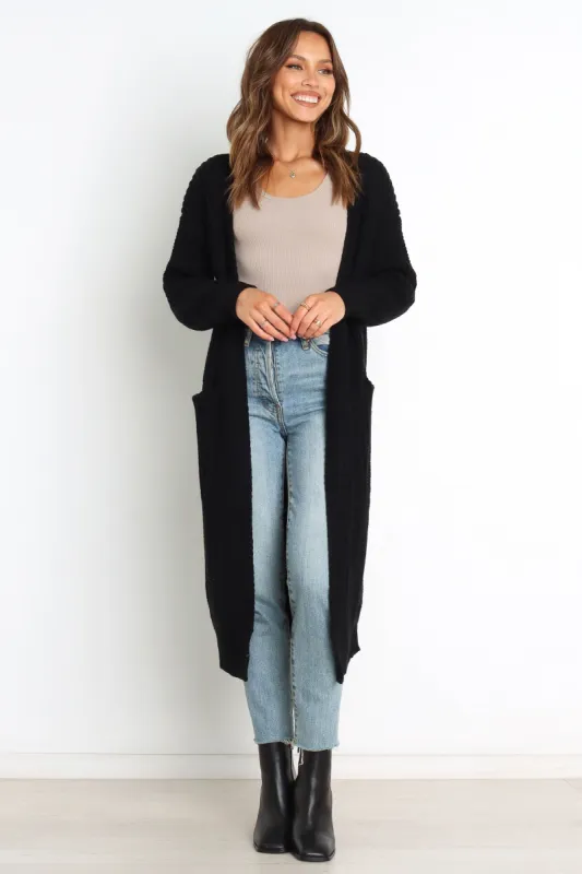 Stace Cardigan - Black sold by Petal & Pup