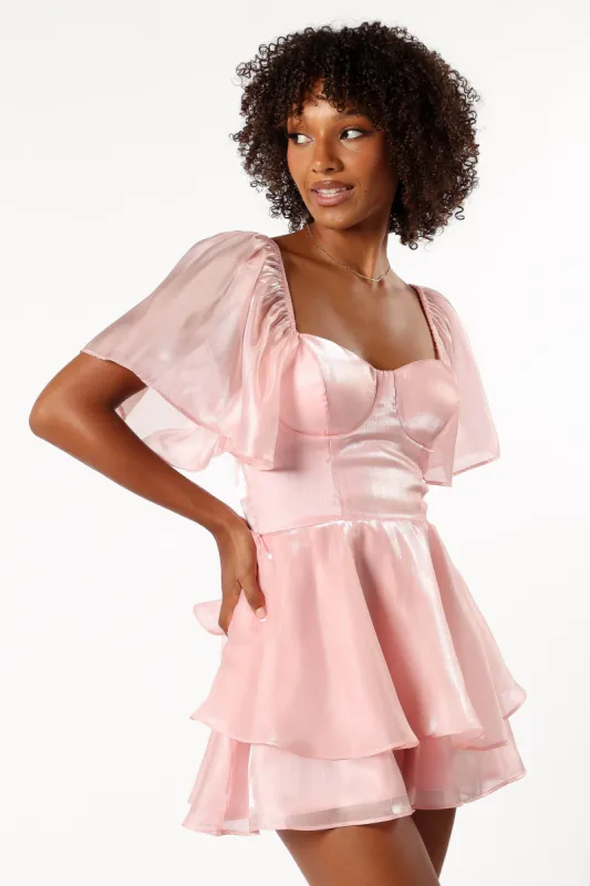 Ray Romper - Blush sold by Petal & Pup