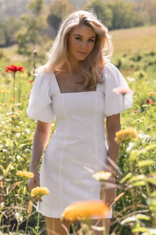 Tuscany Dress - White sold by Petal & Pup
