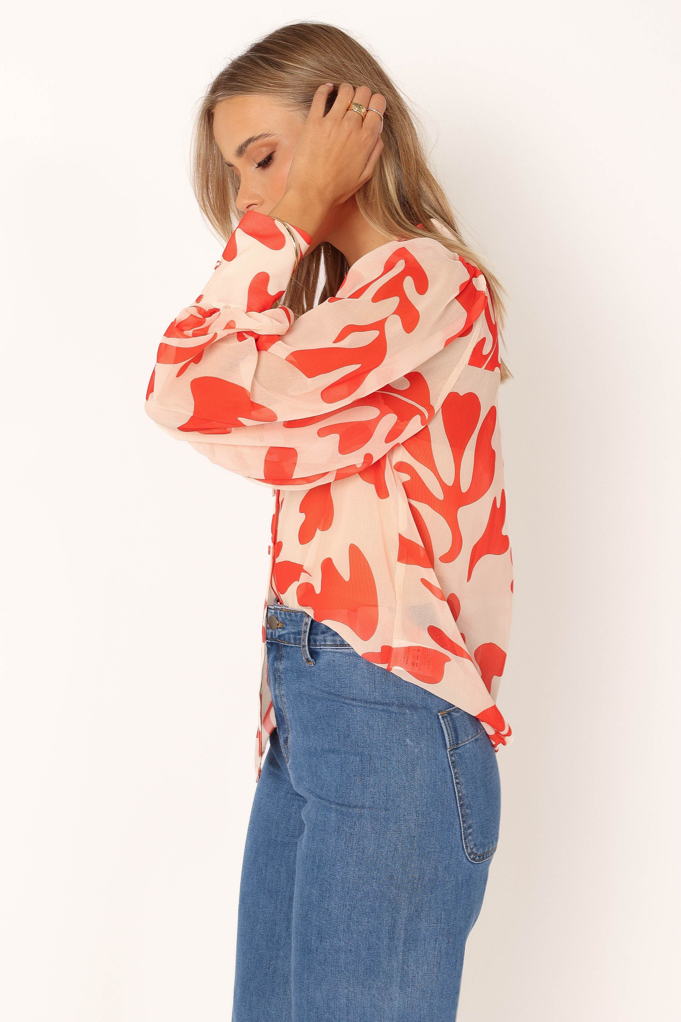 Fleetwood Blouse - Orange Botanica sold by Petal & Pup product image thumbnail 5