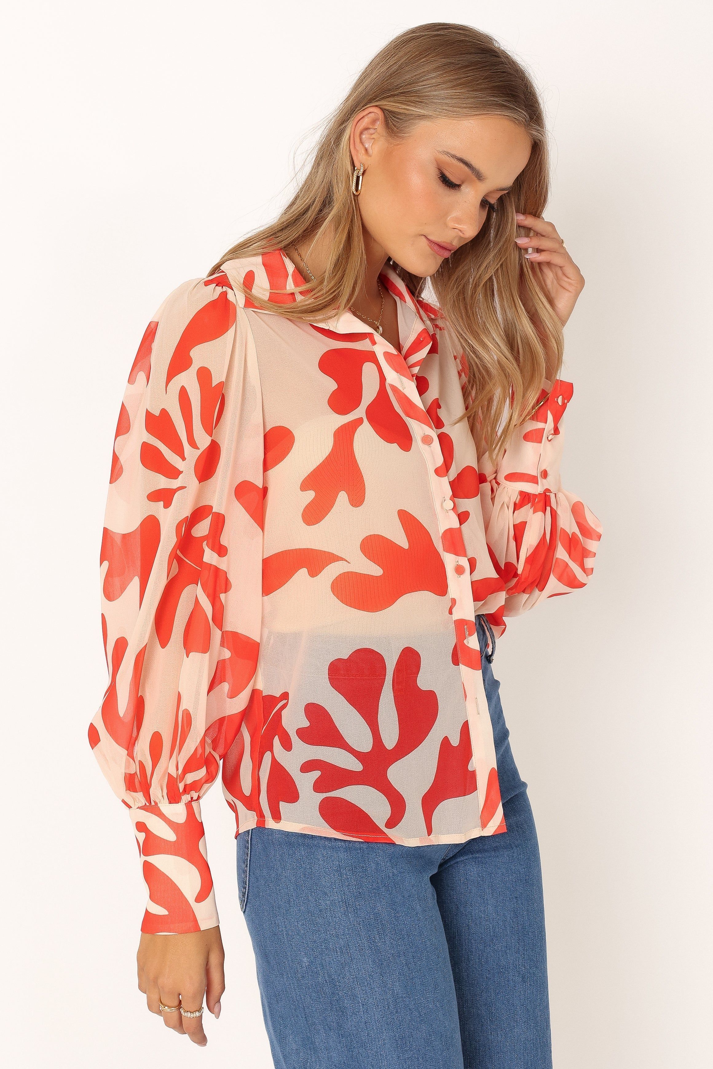 Fleetwood Blouse - Orange Botanica sold by Petal & Pup product image thumbnail 4
