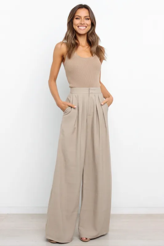 Mayson Pants - Beige sold by Petal & Pup