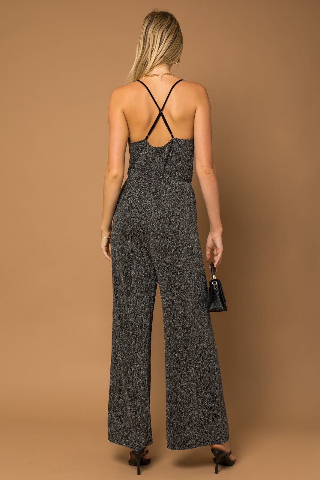 Fleur Scoop Neck Jumpsuit - Black sold by Petal & Pup product image thumbnail 2