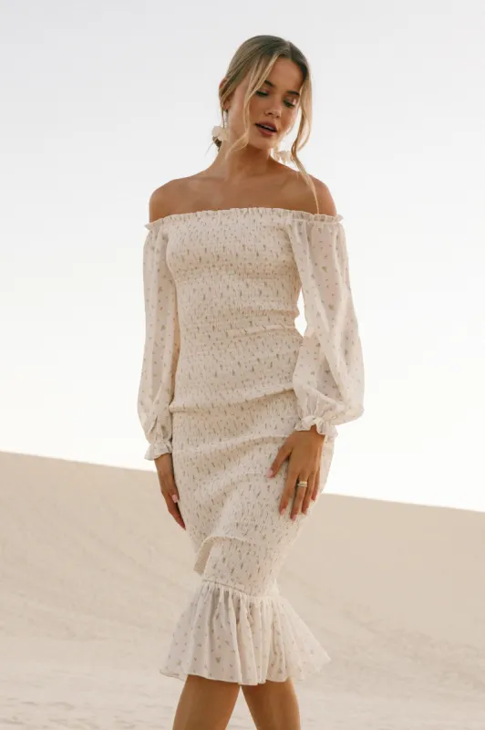 Sara Midi Dress - Tiny Blooms sold by Petal & Pup