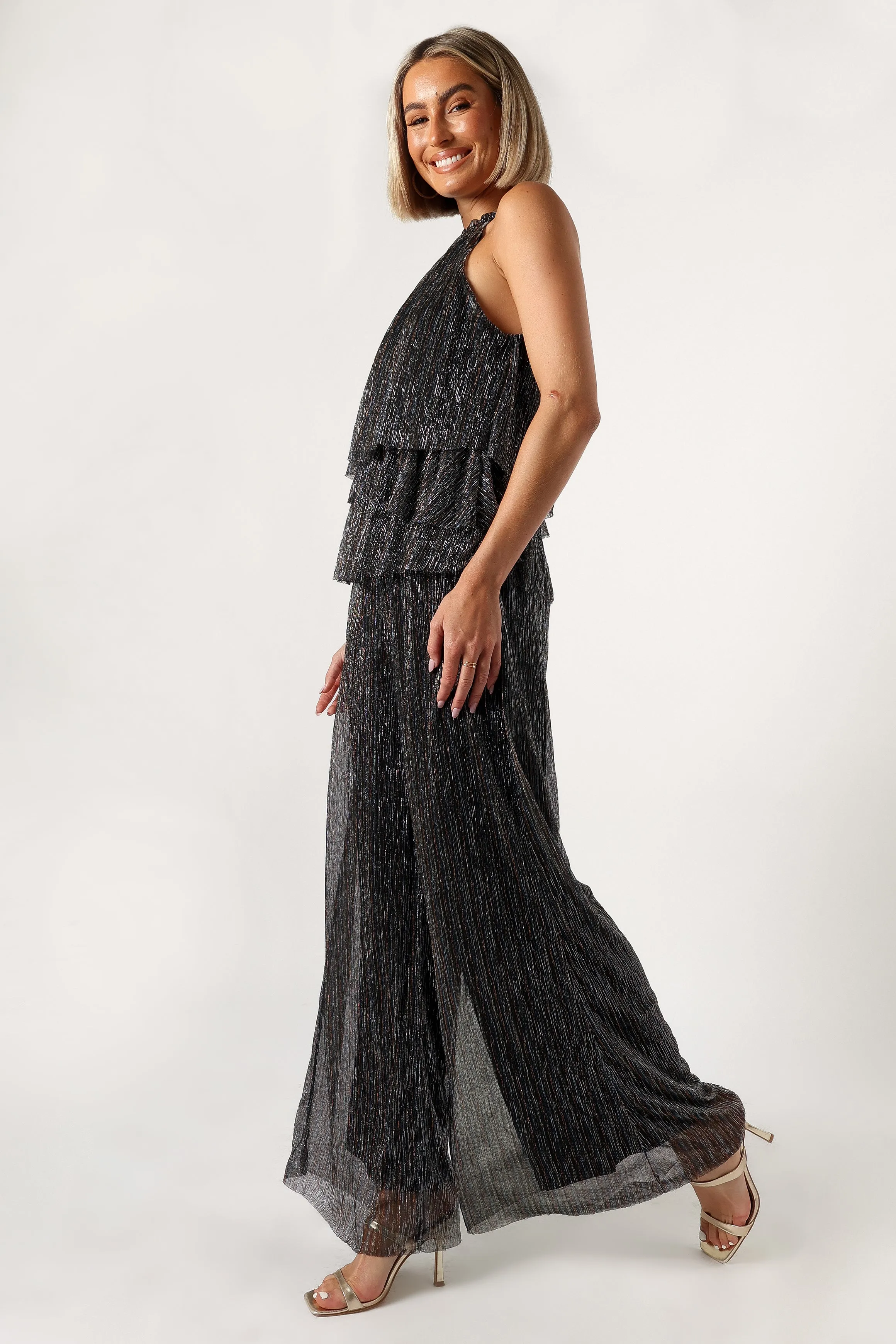 Elly Halter Jumpsuit - Black sold by Petal & Pup product image thumbnail 2