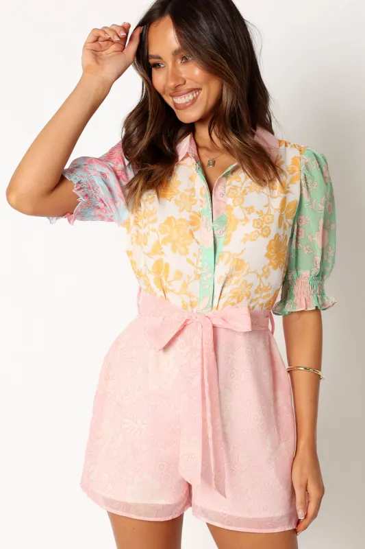 Polly Romper - Multi sold by Petal & Pup