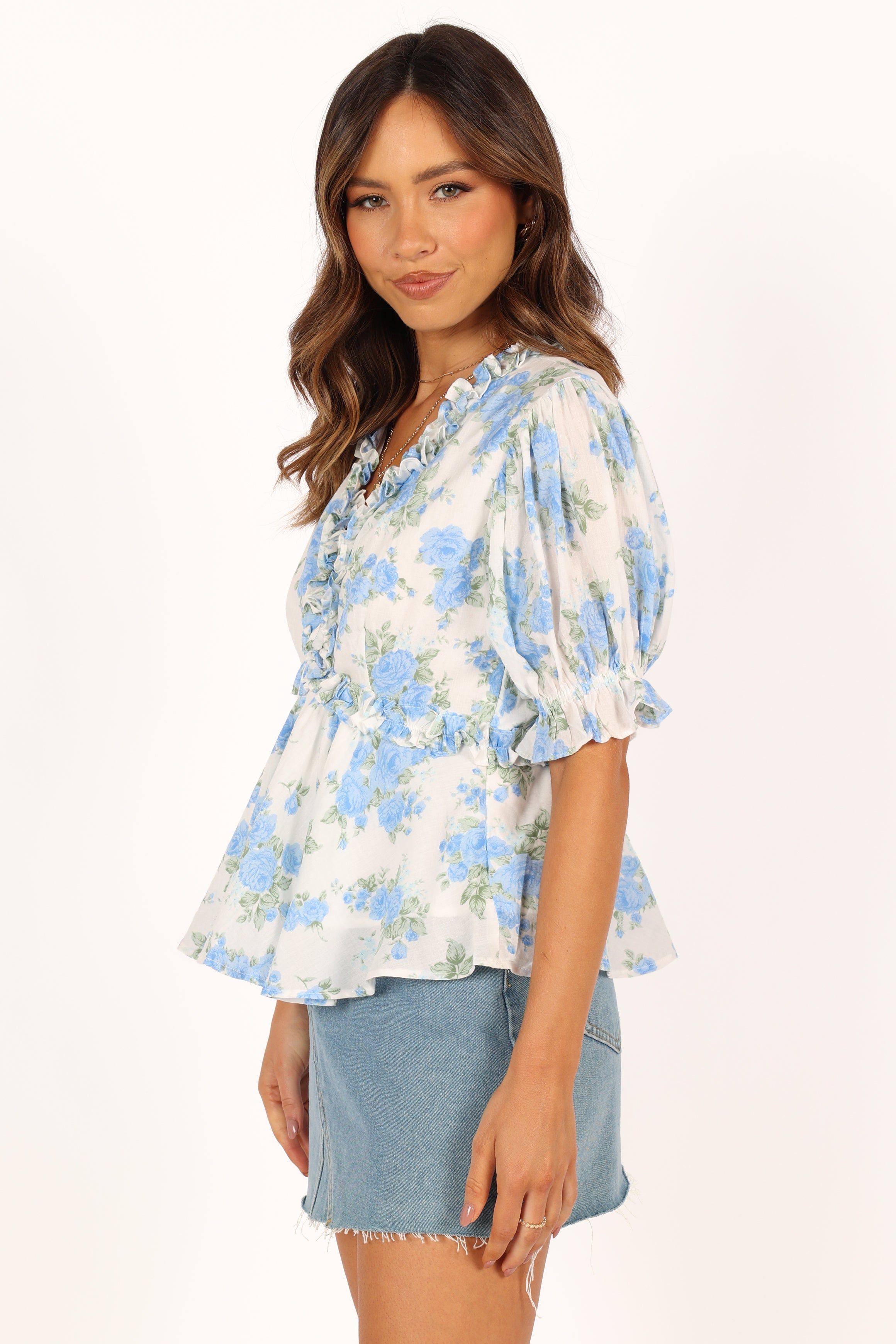 Esmeralda Top - Blue sold by Petal & Pup product image thumbnail 6