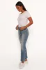 Just Black Distressed Slim Leg Jean - Light Denim sold by Petal & Pup