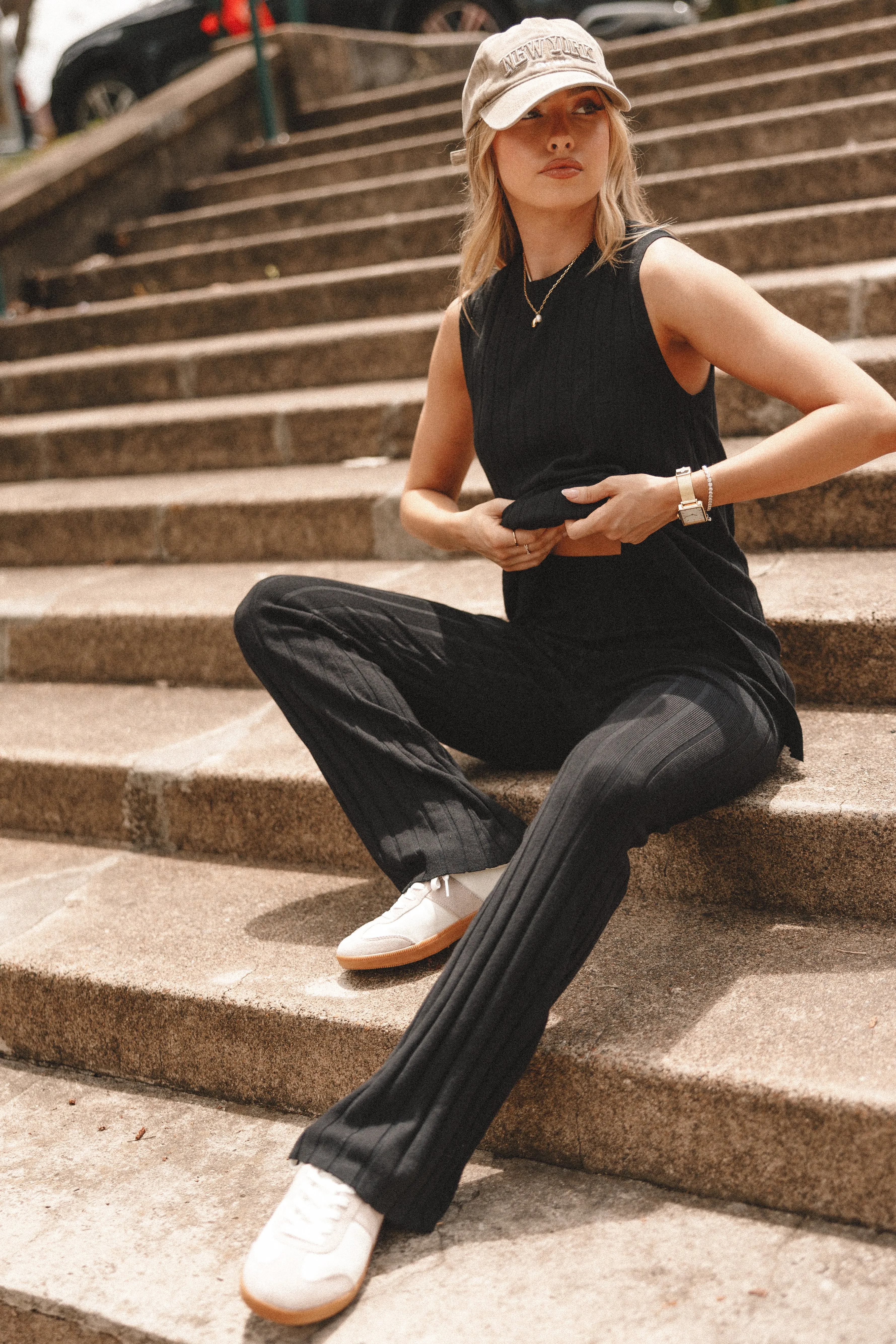 Silvie Knitted Set - Black sold by Petal & Pup