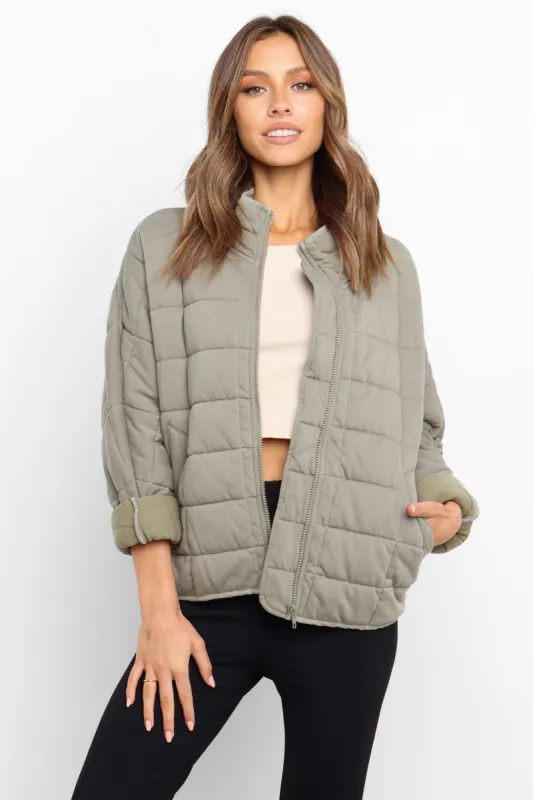 Sutton Jacket - Olive sold by Petal & Pup