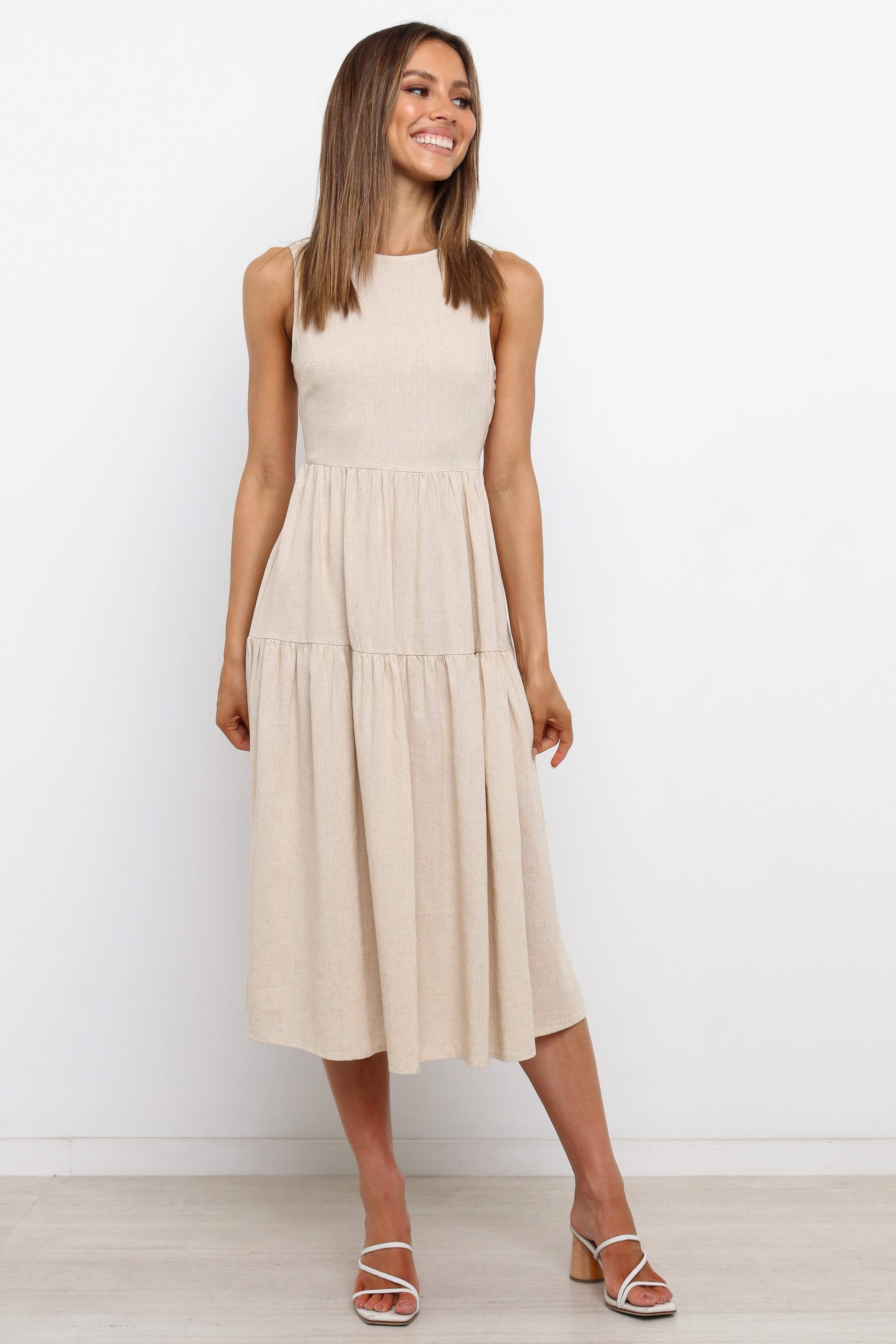 Leisl Dress - Beige sold by Petal & Pup product image thumbnail 4