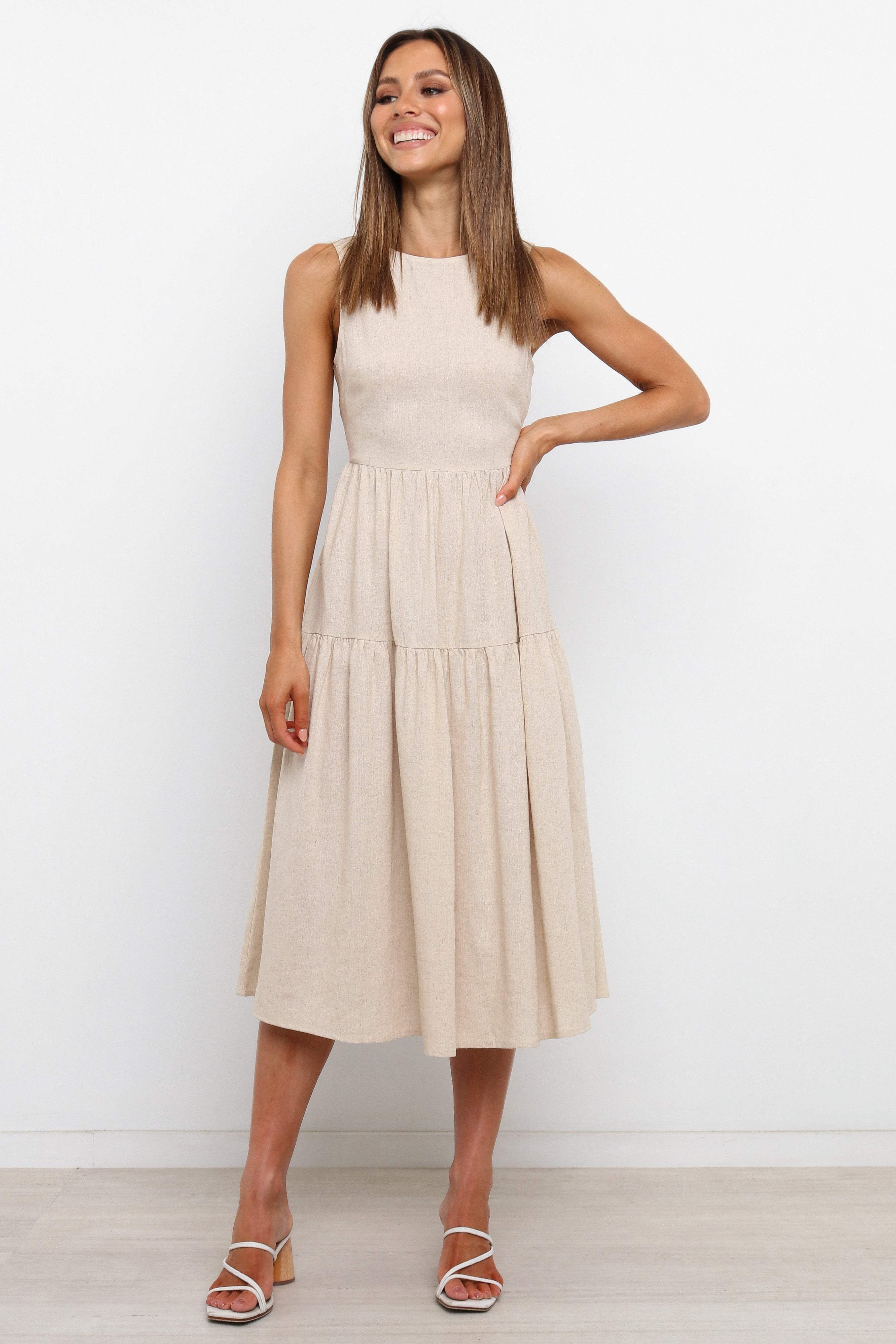 Leisl Dress - Beige sold by Petal & Pup product image thumbnail 2