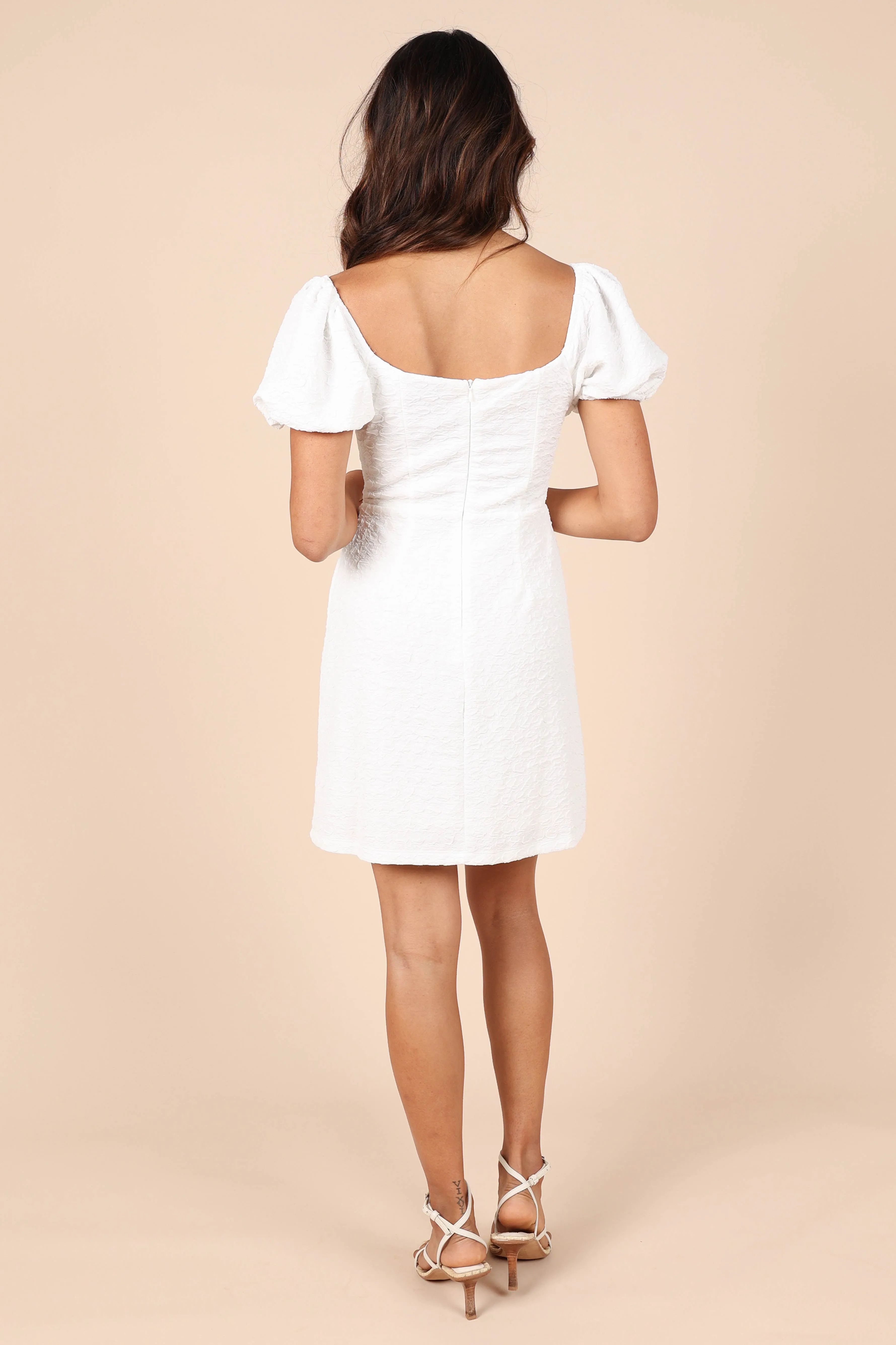Baxie Mini Dress - White sold by Petal & Pup product image thumbnail 3